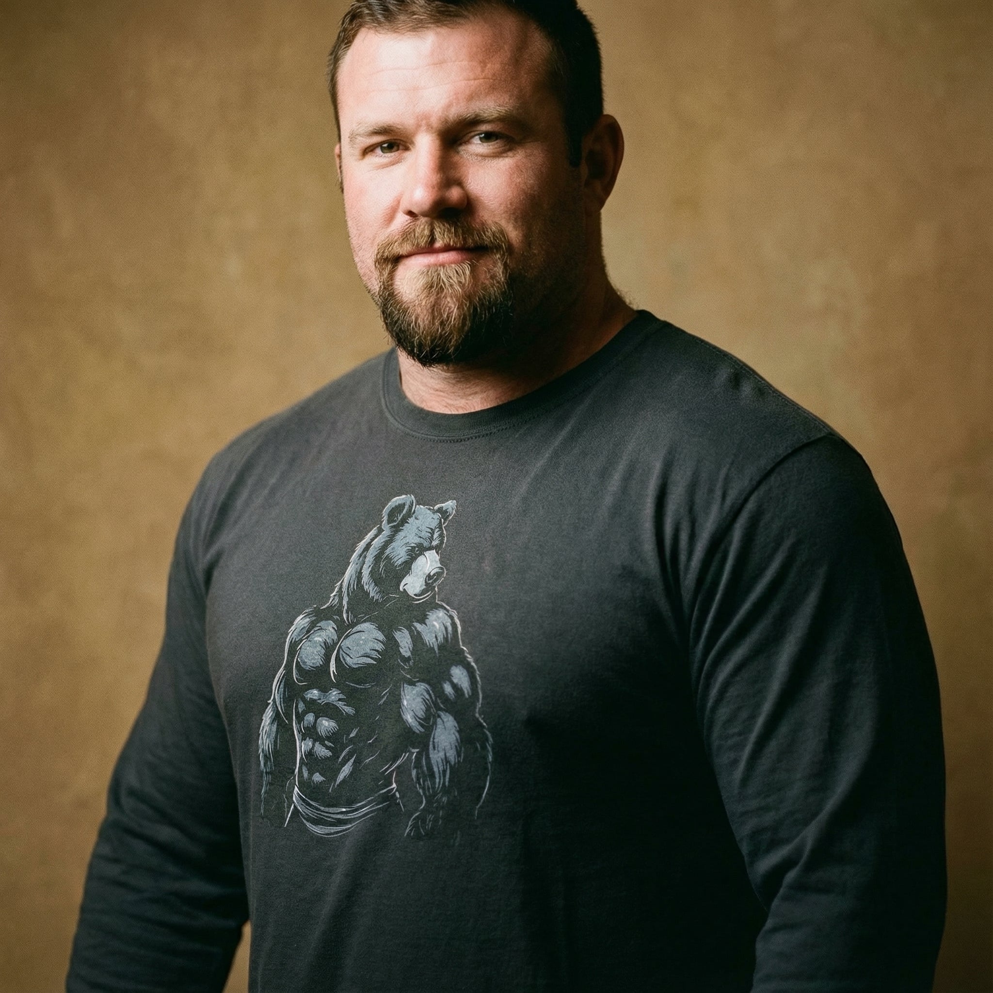 Majestic Bear Long-Sleeve T-Shirt #color_Black