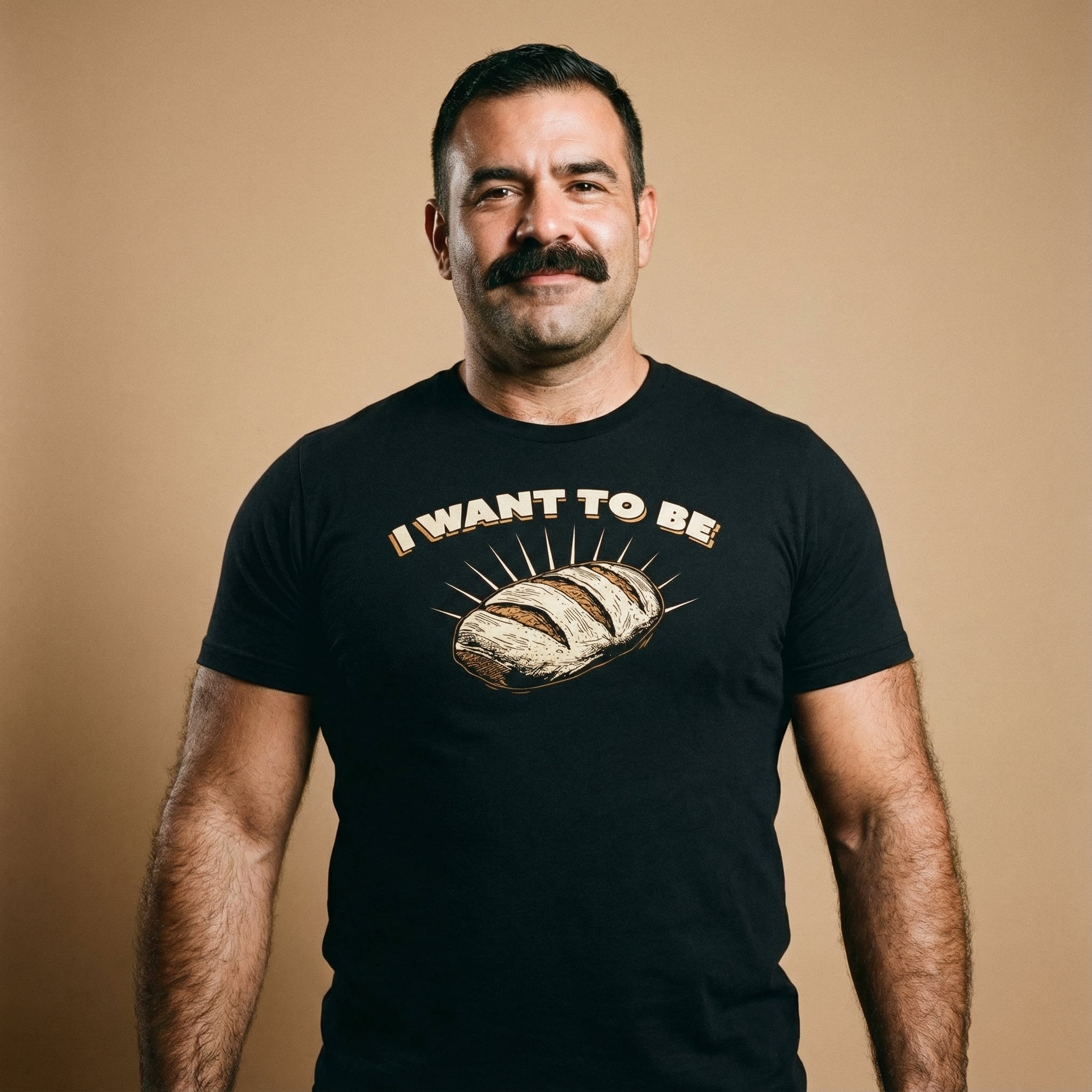 I WANT TO BE BREAD T-Shirt #color_Black