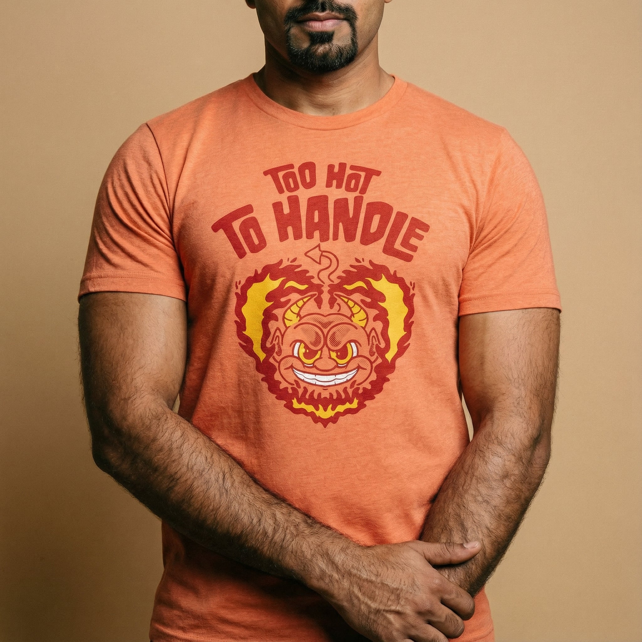 Too Hot to Handle T-Shirt #color_Heather Orange