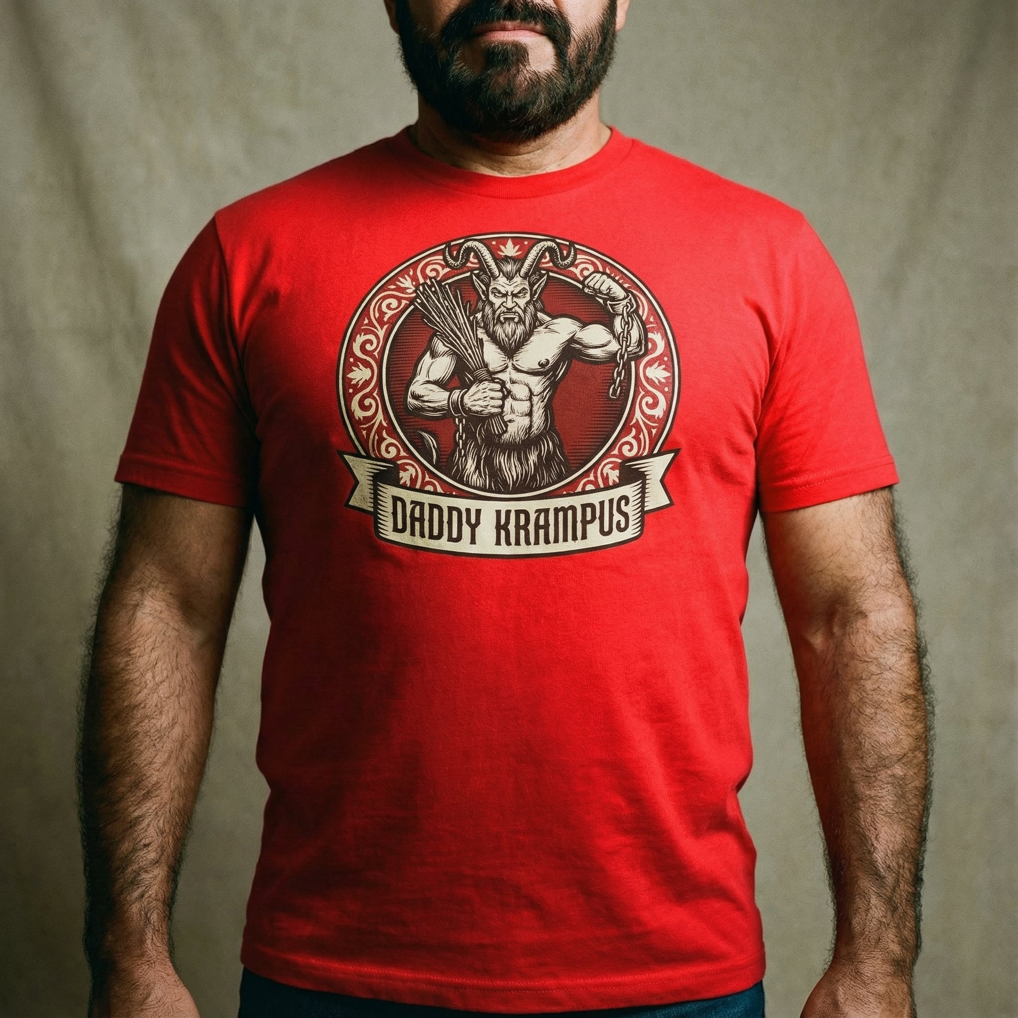 Daddy Krampus T-Shirt #color_Red