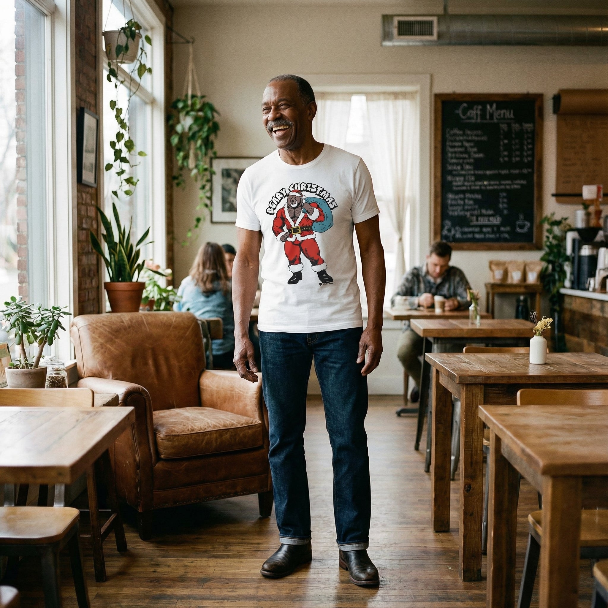 Beary Christmas Gay Bear Holiday T-Shirt #color_White