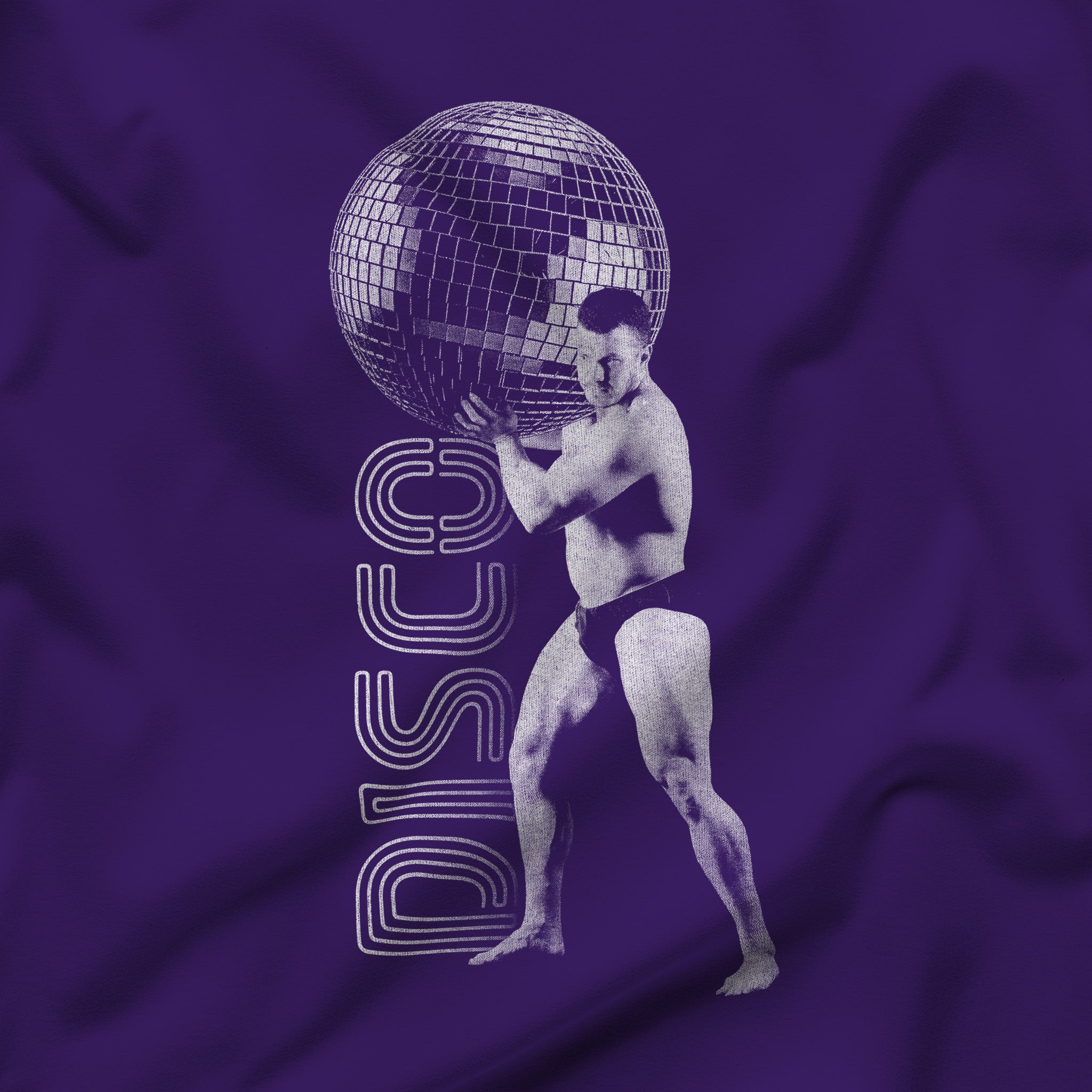 "Disco Strong: Unleash Your Inner Groove" T-Shirt - Hunky Tops #color_Team Purple
