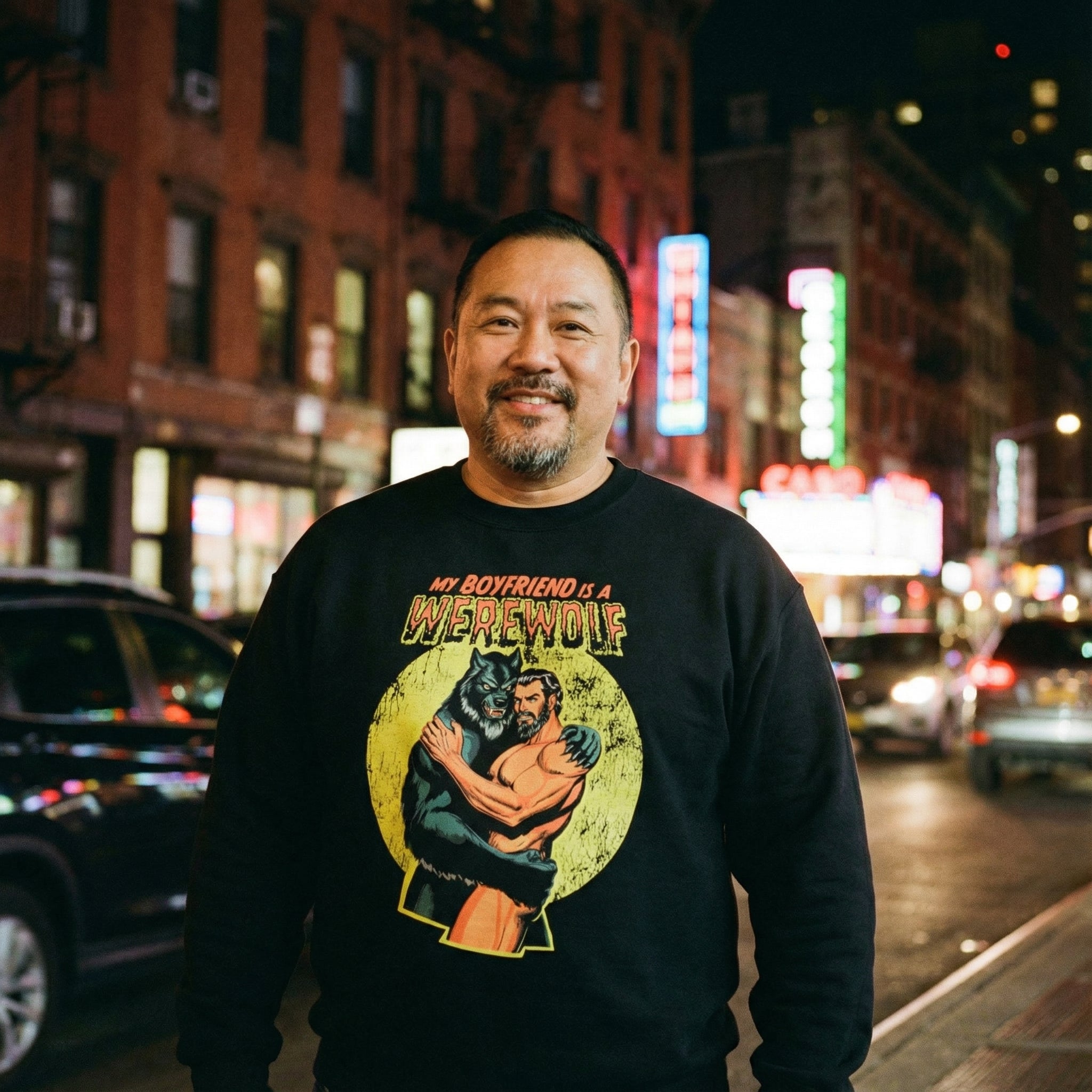 My Boyfriend is a Werewolf Sweatshirt #color_Black