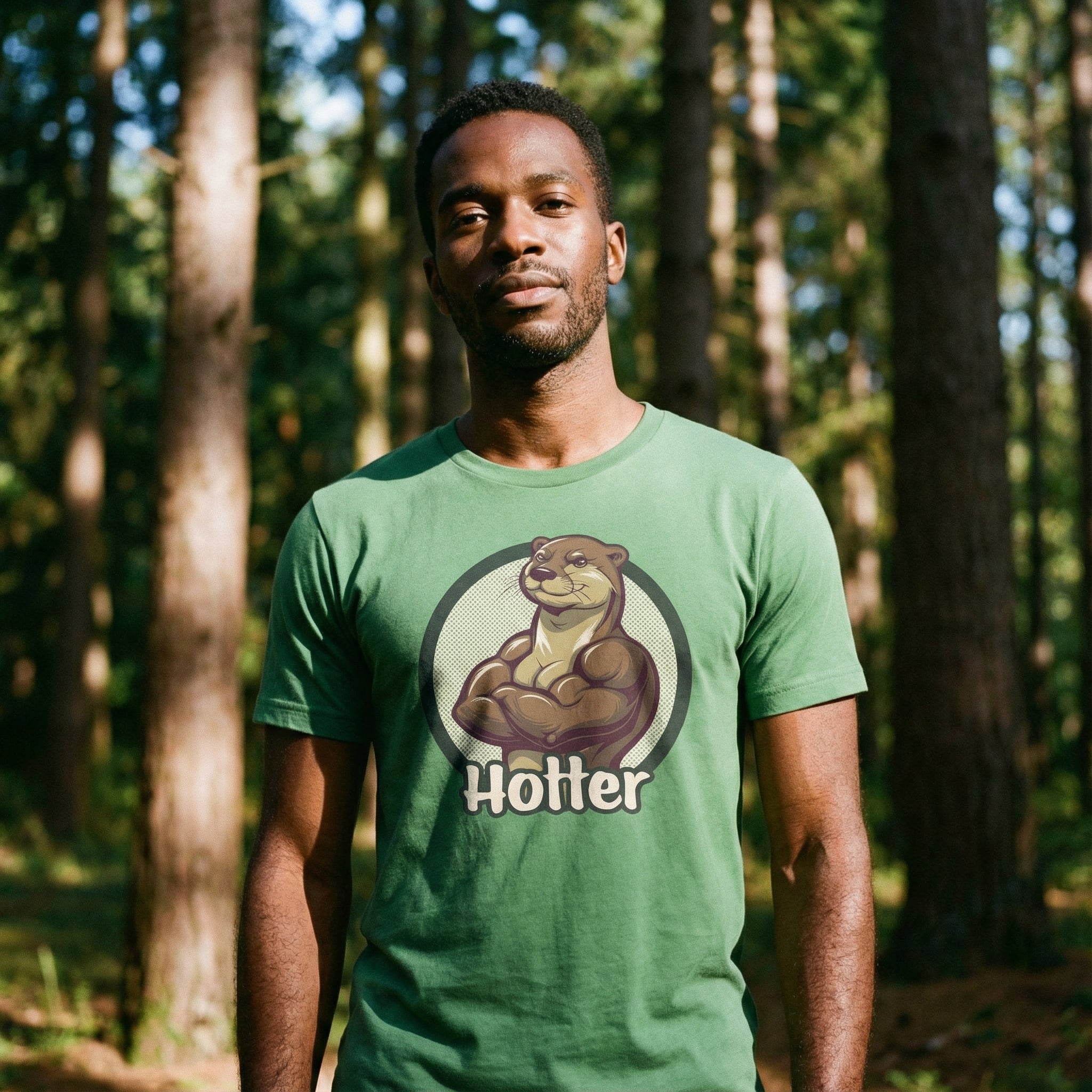 Hotter Muscular Otter T-Shirt #color_Leaf