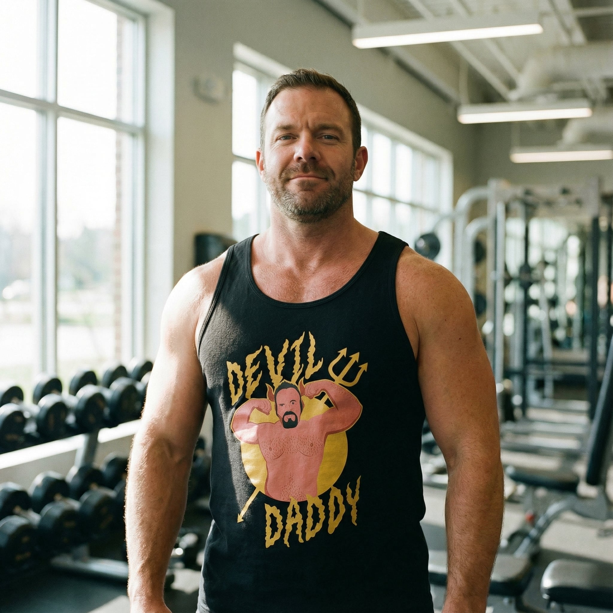 Devil Daddy Tank Top #color_Black