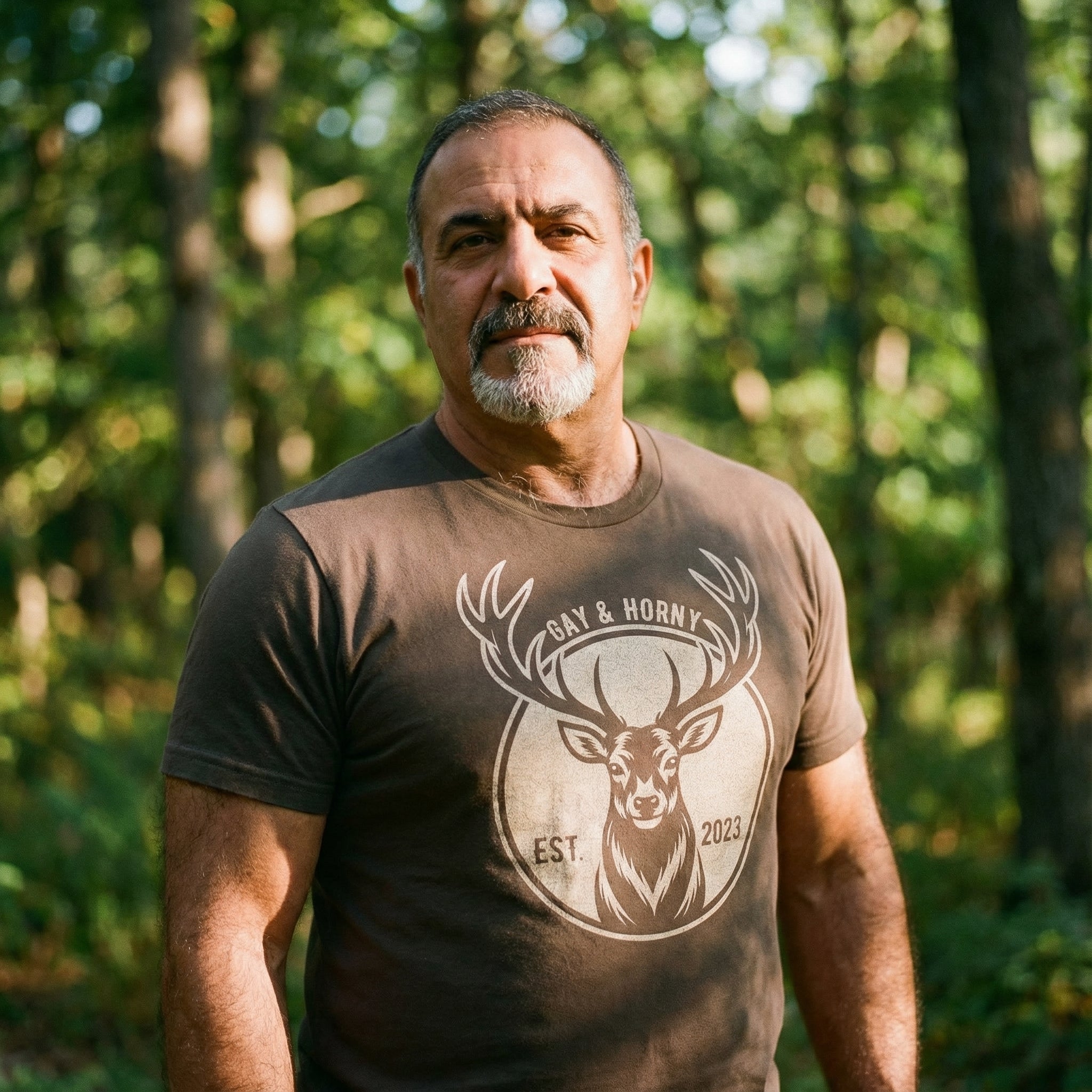 Gay And Horny T-Shirt #color_Army