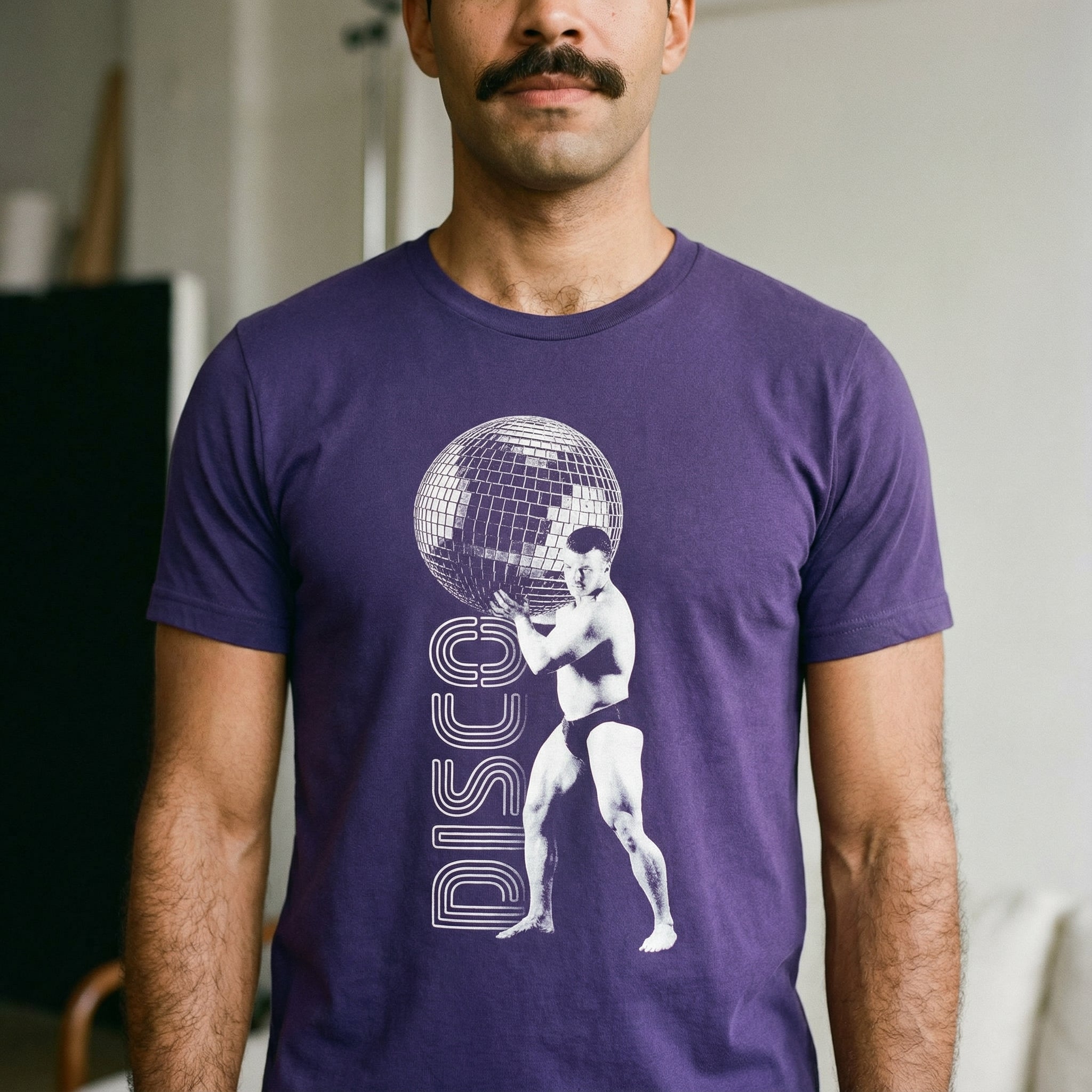 "Disco Strong" T-Shirt #color_Team Purple