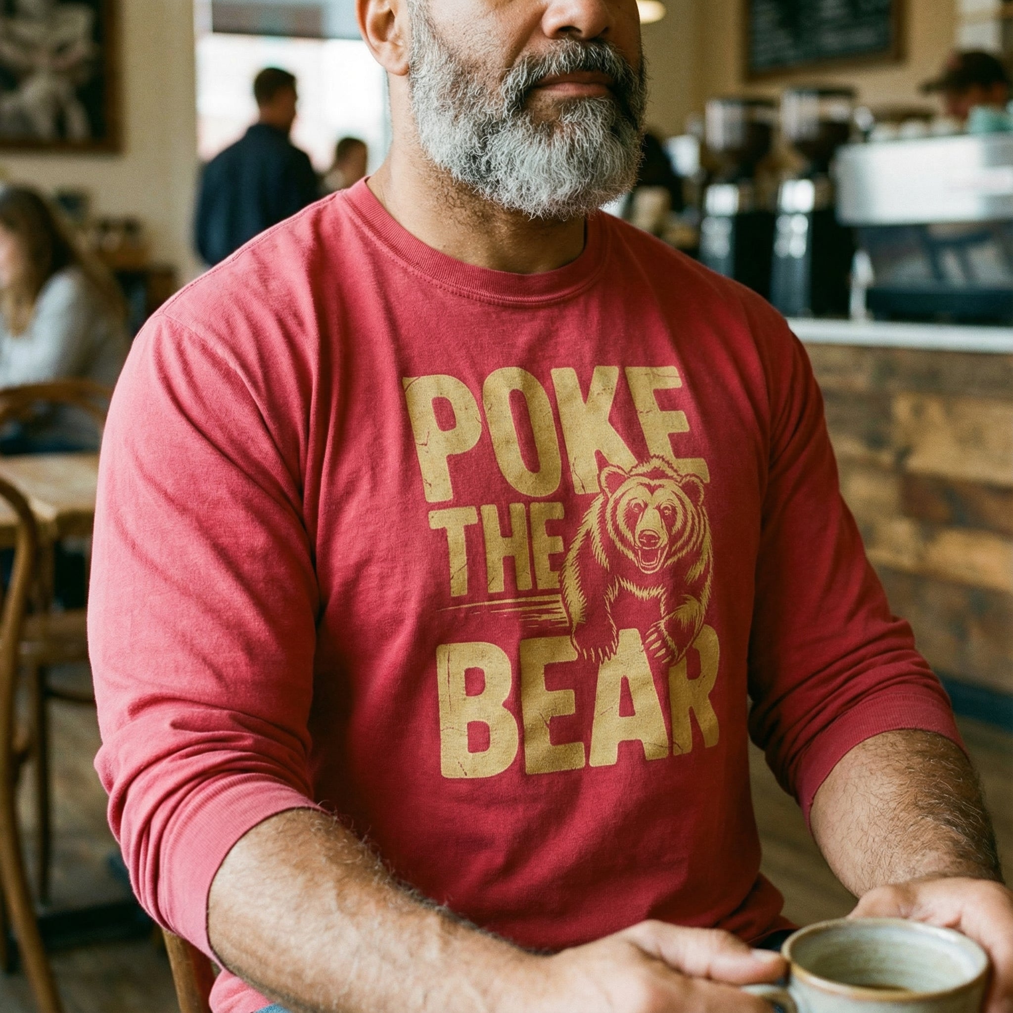 Poke the Bear Long-Sleeve T-Shirt #color_Red