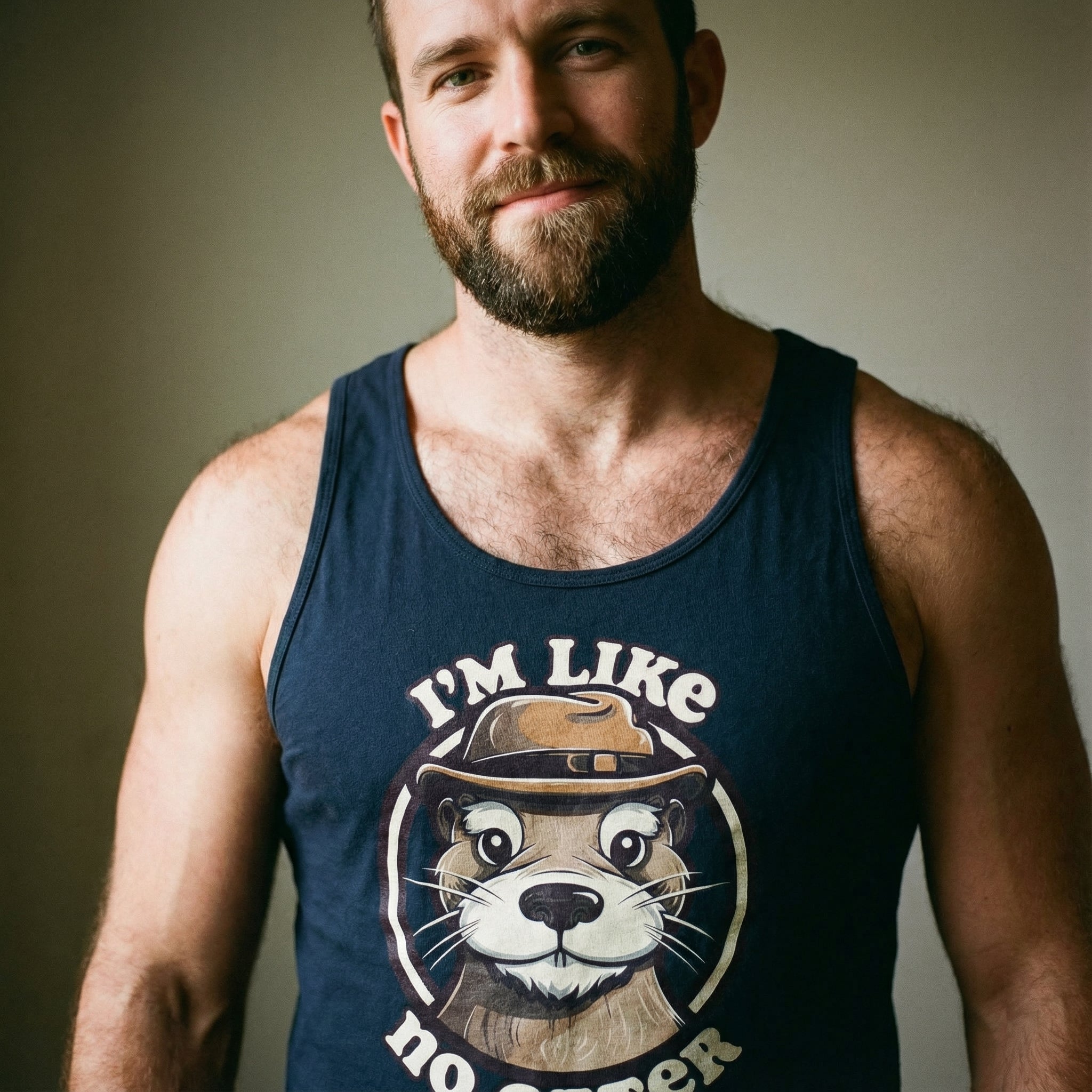 "I'm Like No Otter" Tank Top #color_Navy