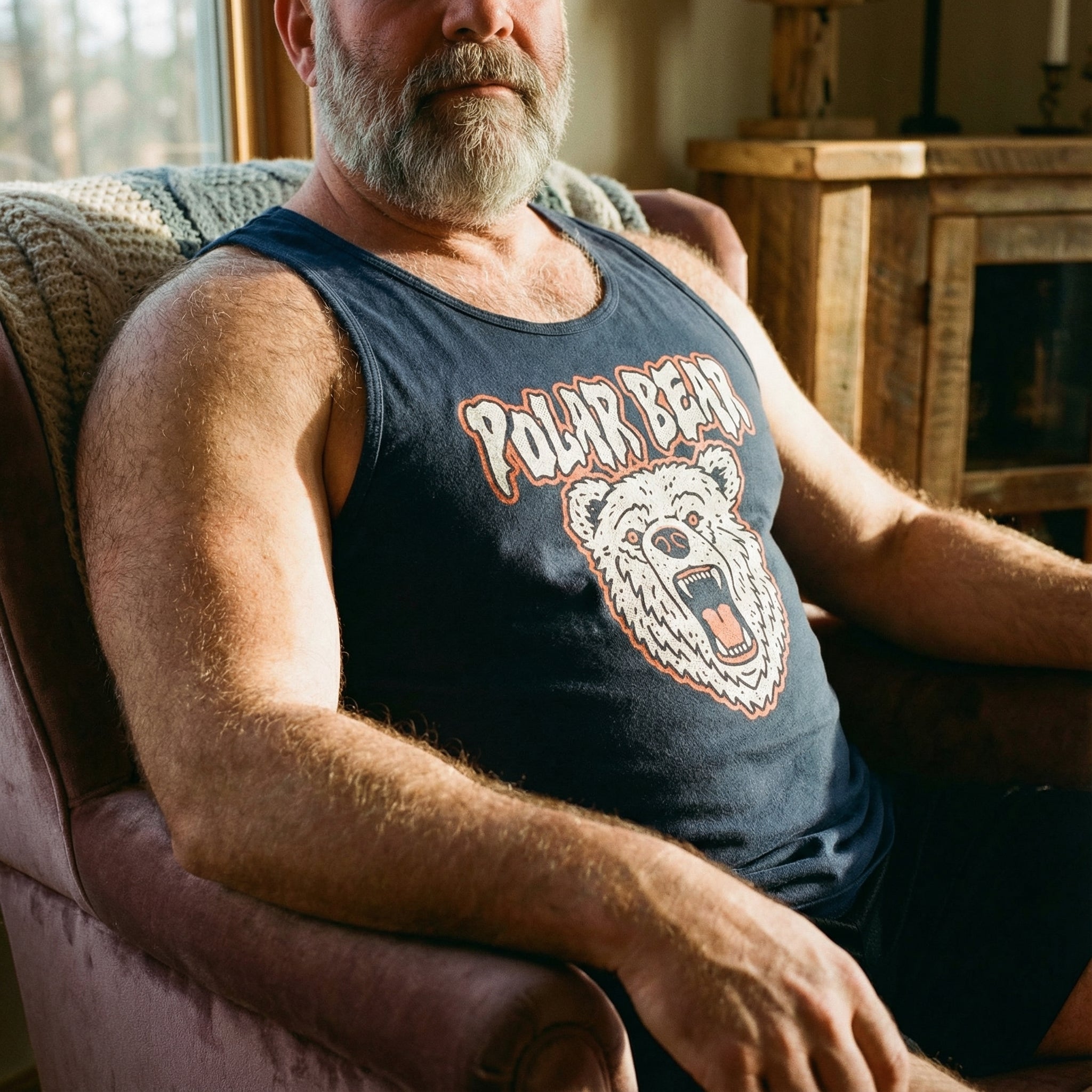 Polar Bear Tank Top #color_Navy