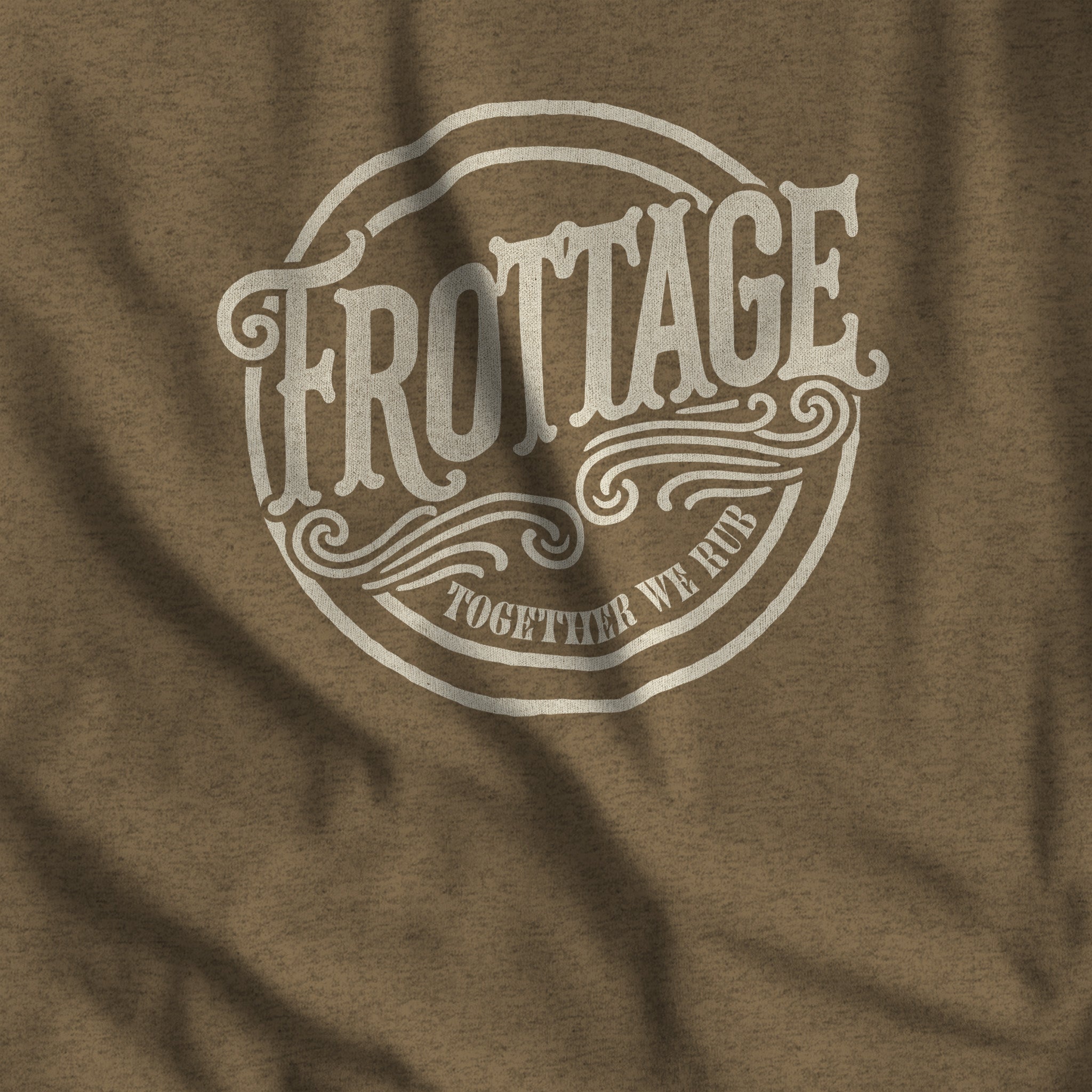 FROTTAGE T - Shirt - Together We Rub - Hunky Tops #color_Heather Olive
