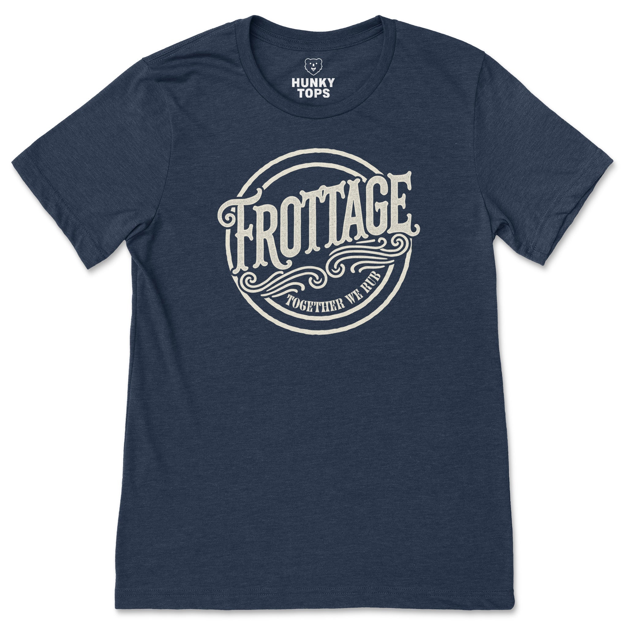 FROTTAGE T - Shirt - Together We Rub - Hunky Tops #color_Heather Navy