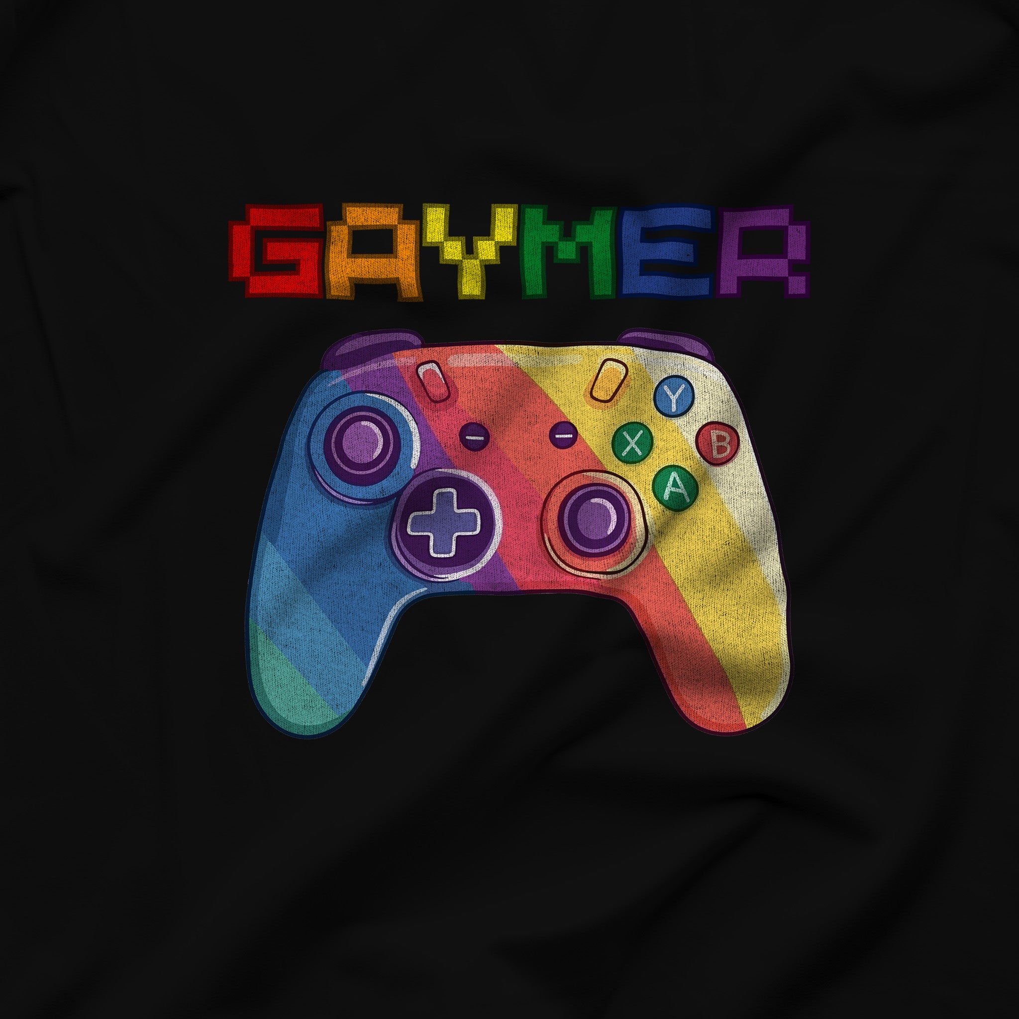 GAYMER T-Shirt - Hunky Tops #color_Black