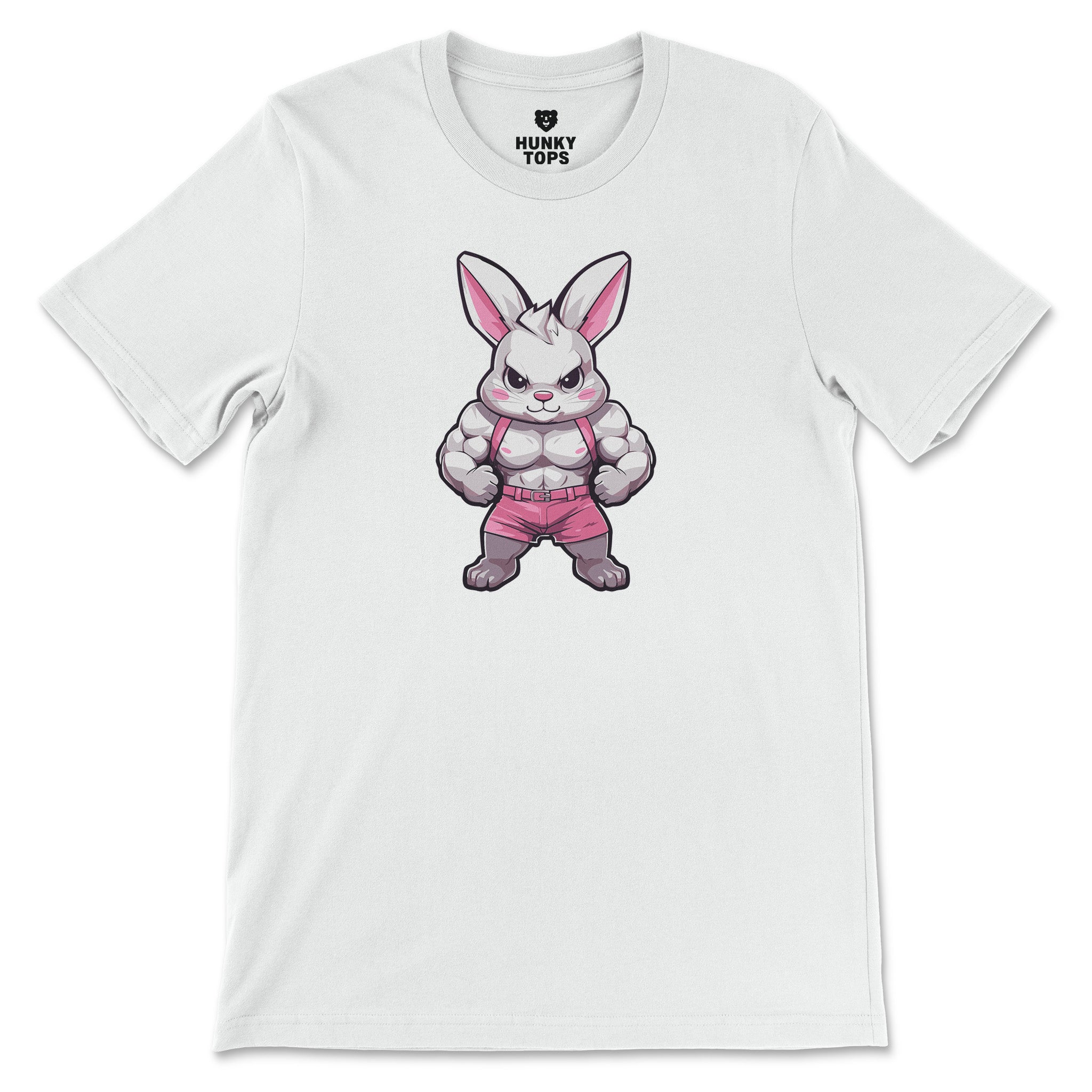 "Gym Bunny" T-Shirt - Unleash the Beast - Hunky Tops #color_White