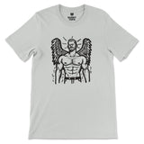 Heavenly Hunk Angel T - Shirt - Hunky Tops #color_Silver