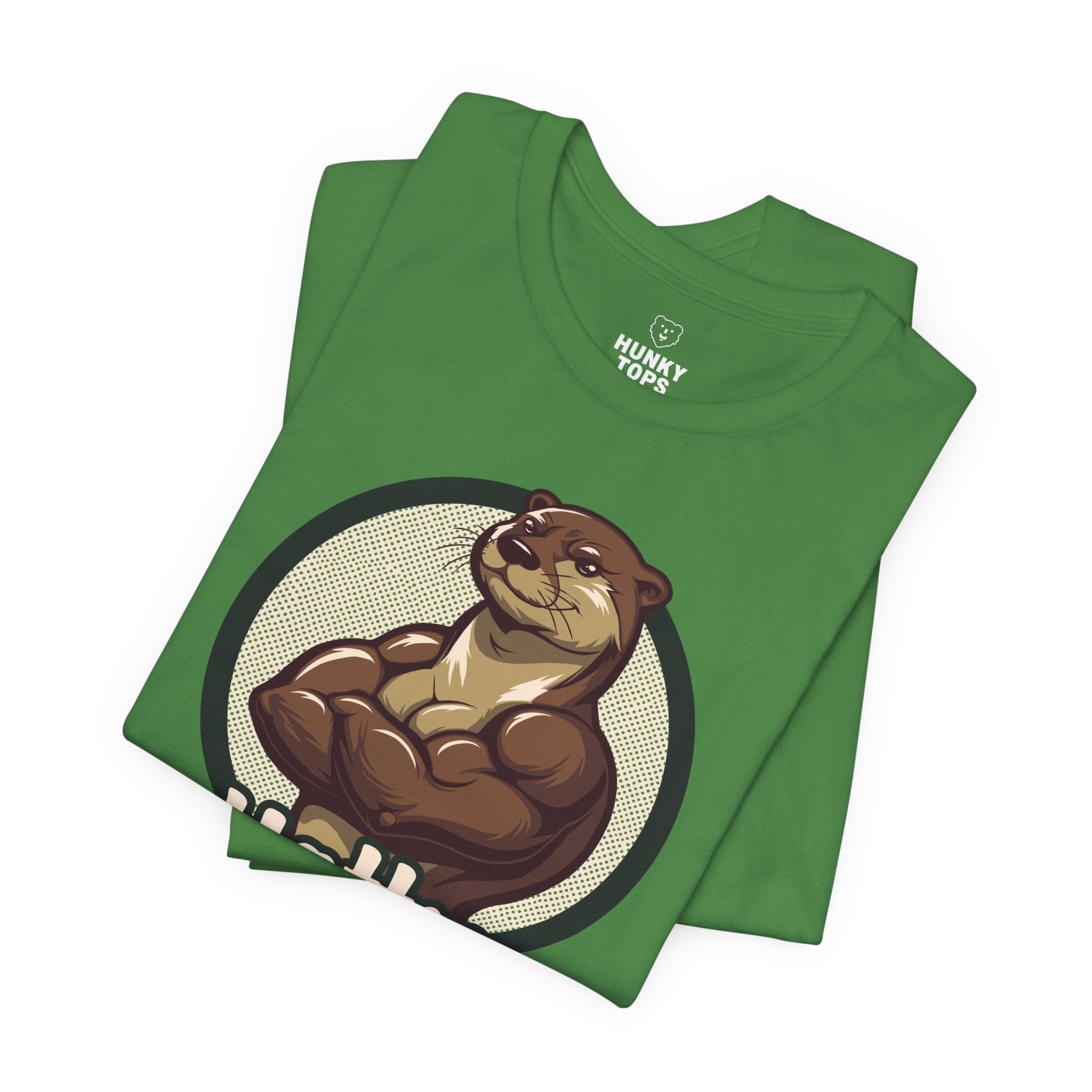 Hotter Muscular Otter T - Shirt - Hunky Tops #color_Leaf