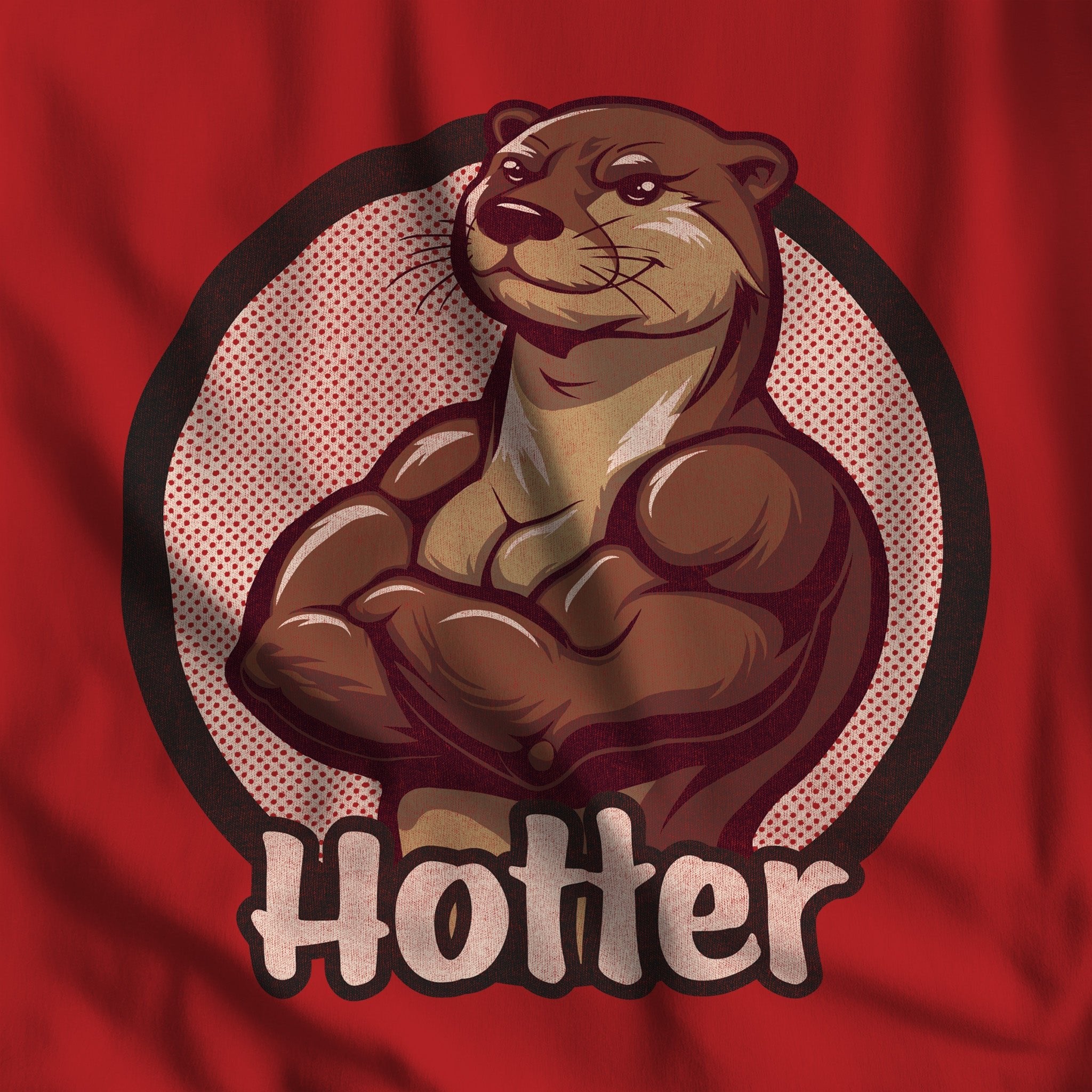 Hotter Muscular Otter Tank Top - Hunky Tops #color_Red