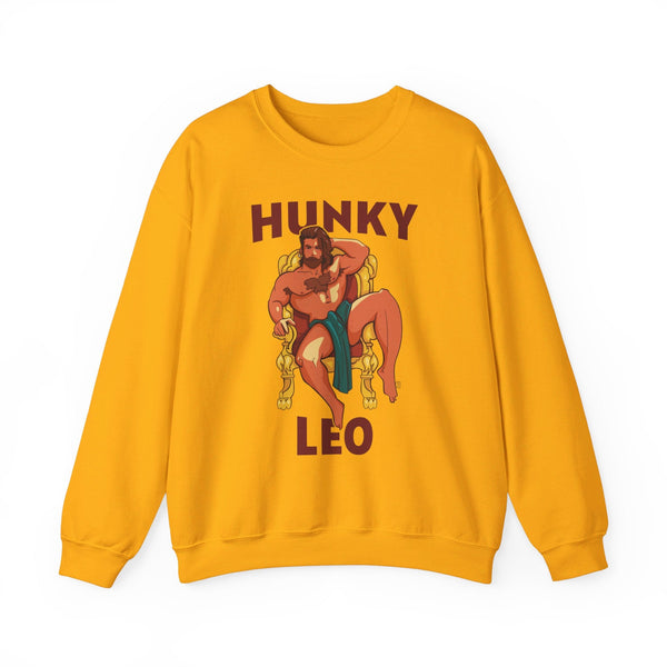 Hunky Leo Zodiac Sweatshirt by Axeish Guy