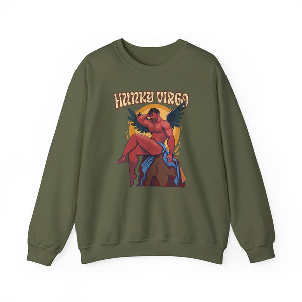 Hunky Virgo Zodiac Sweatshirt by Axeish Guy