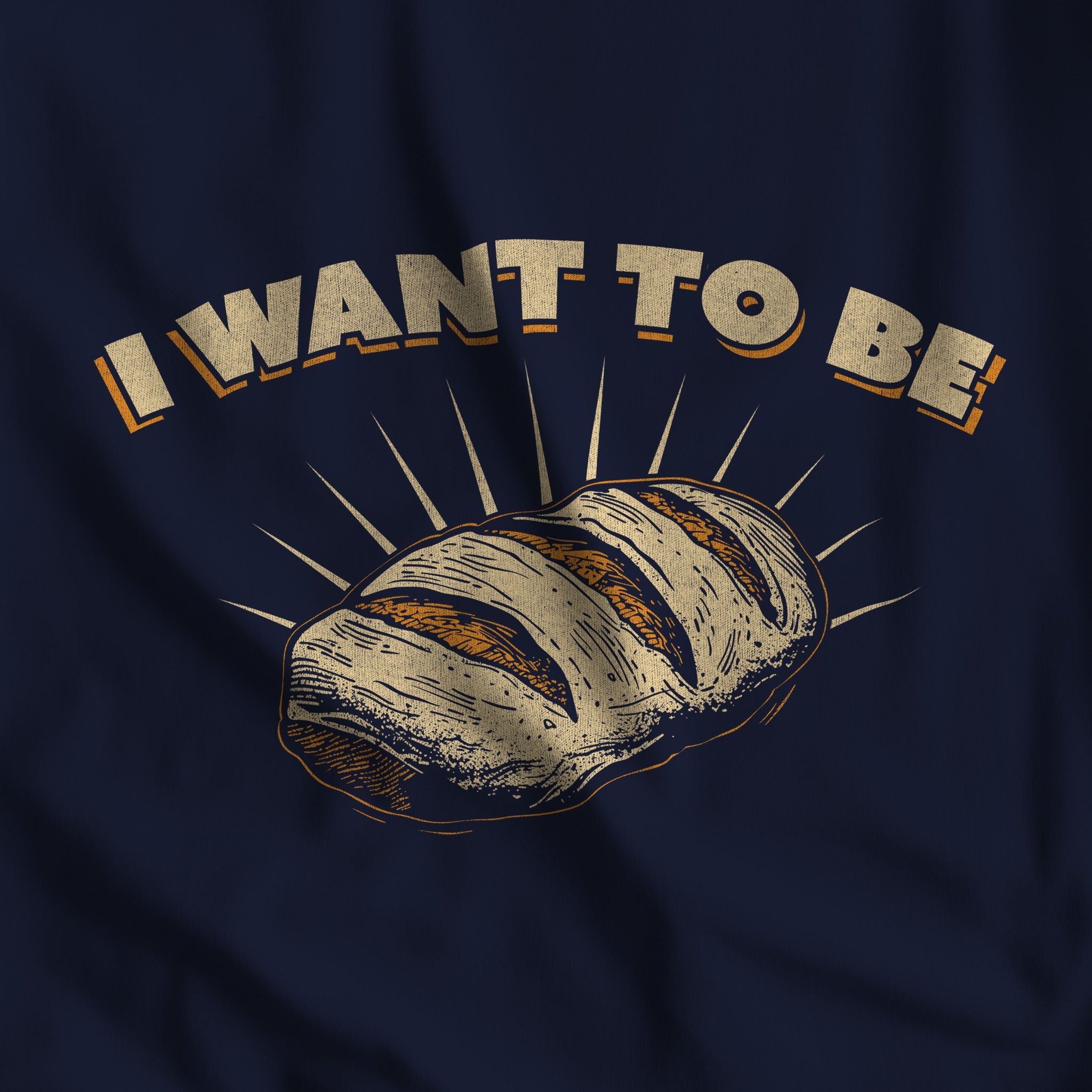 I WANT TO BE BREAD Tank Top - Hunky Tops #color_Navy