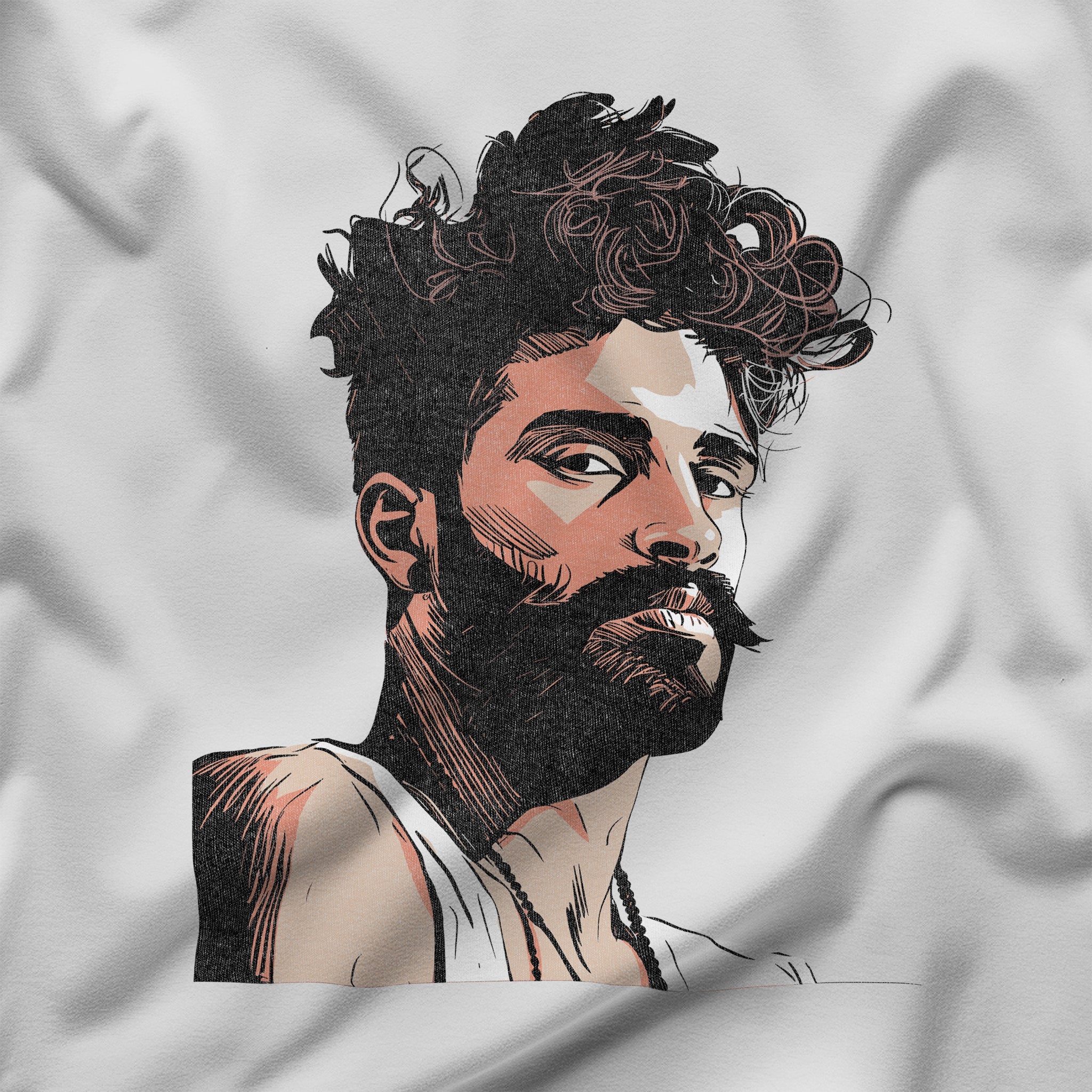 "Icon" Muscular Man Tank Top - Hunky Tops #color_White