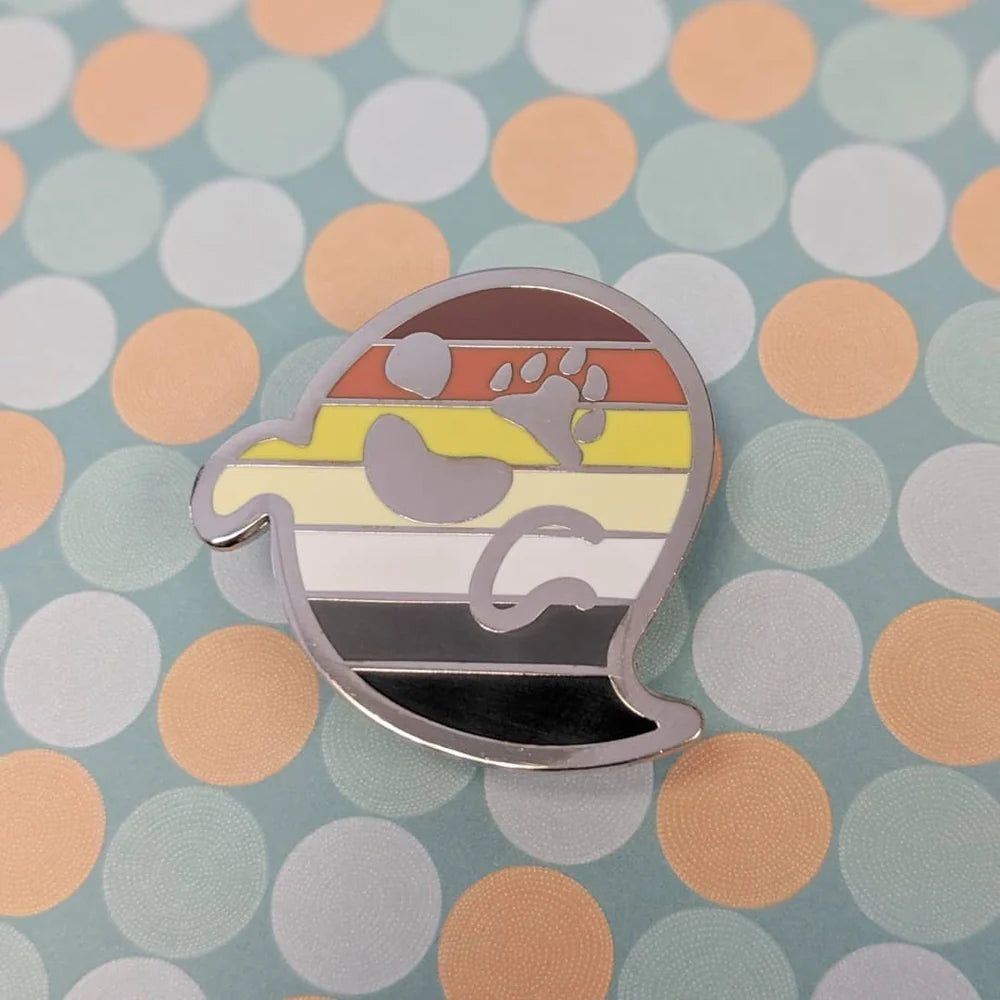 Bogeybear (bear pride) hard enamel pin