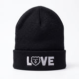 Love Hunky Tops Logo Cuffed Beanie #color_Black
