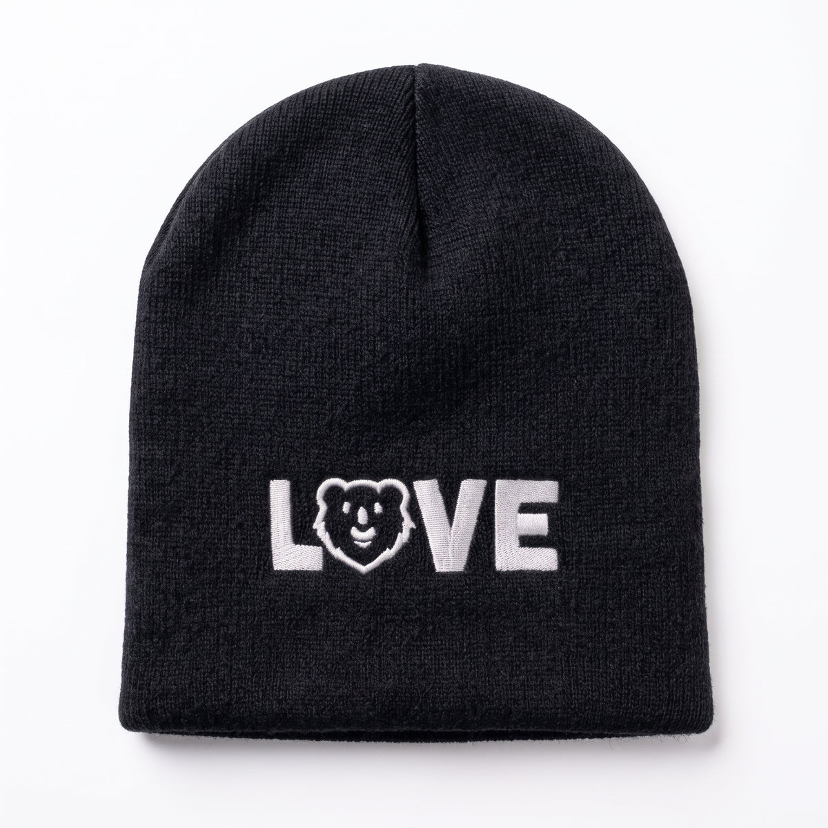 Love Hunky Tops Logo Short Beanie #color_Black