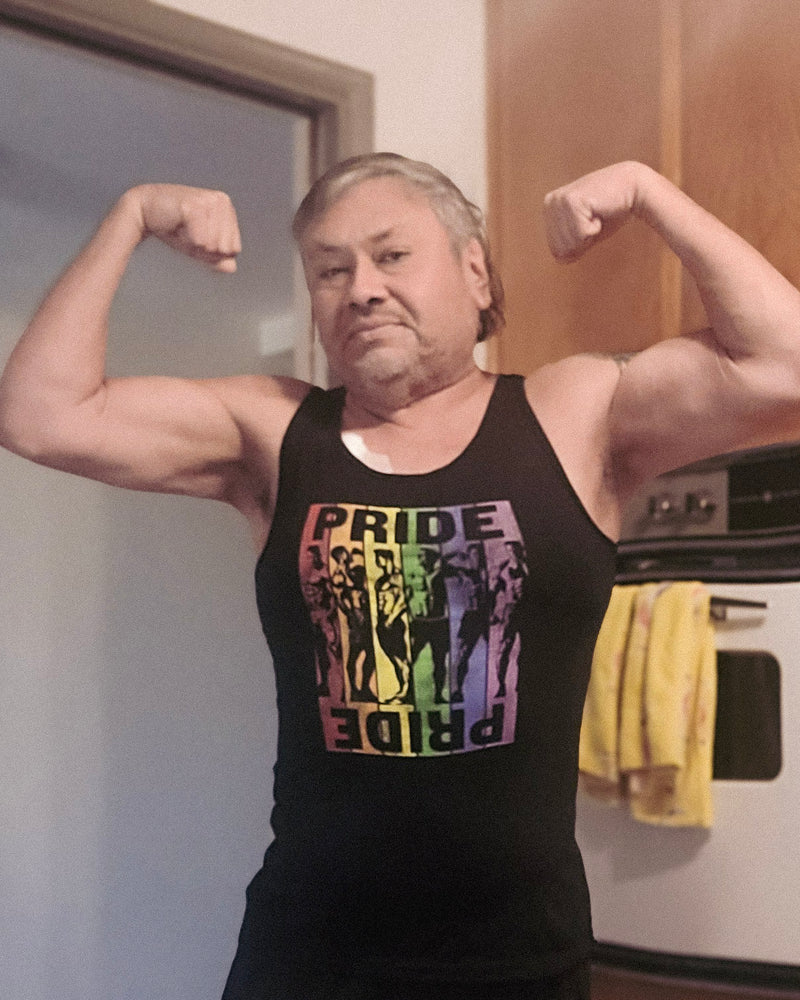 rudypalderette5 wearing Hunky Tops