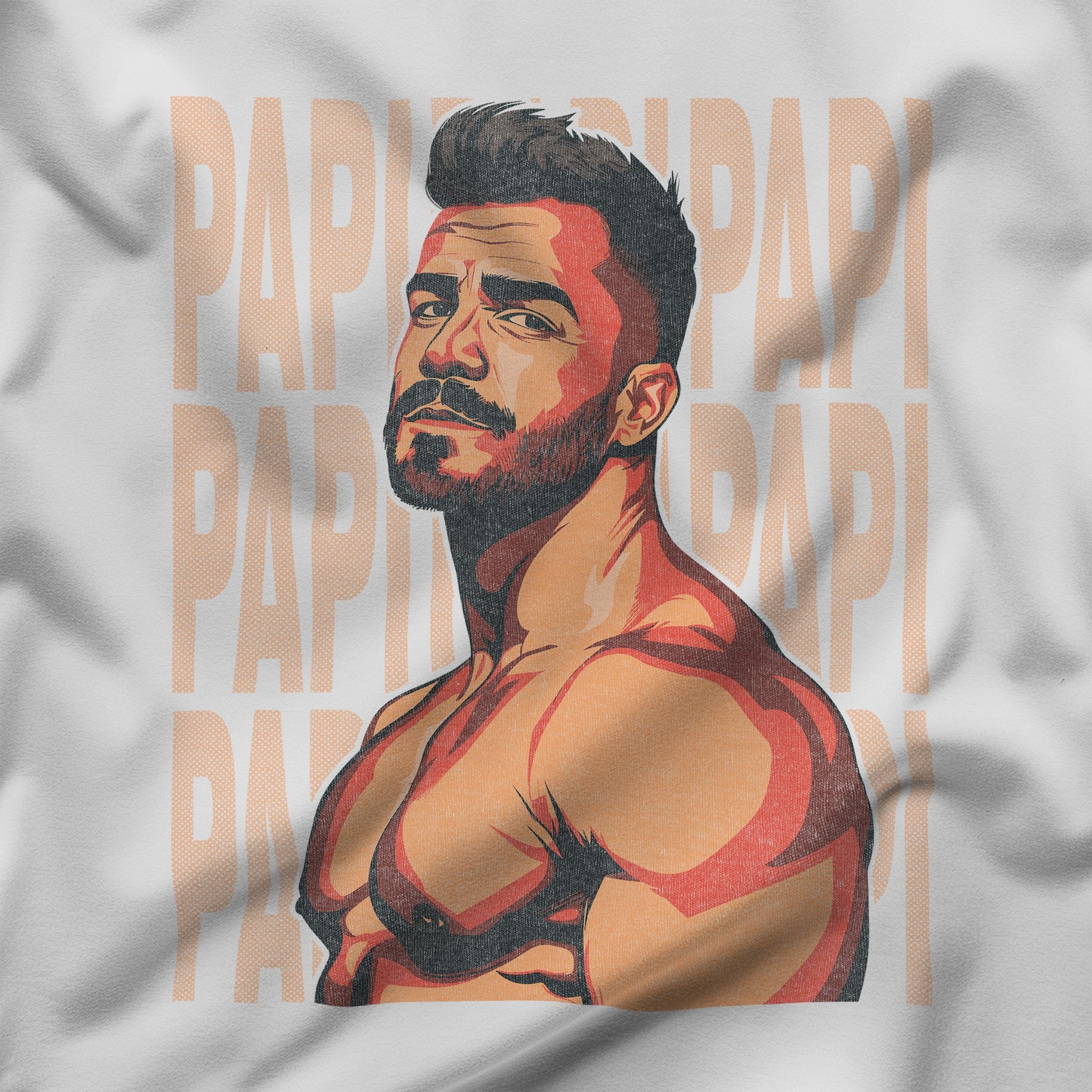 Papi Power Tank – Flaunt Your Confidence - Hunky Tops #color_White