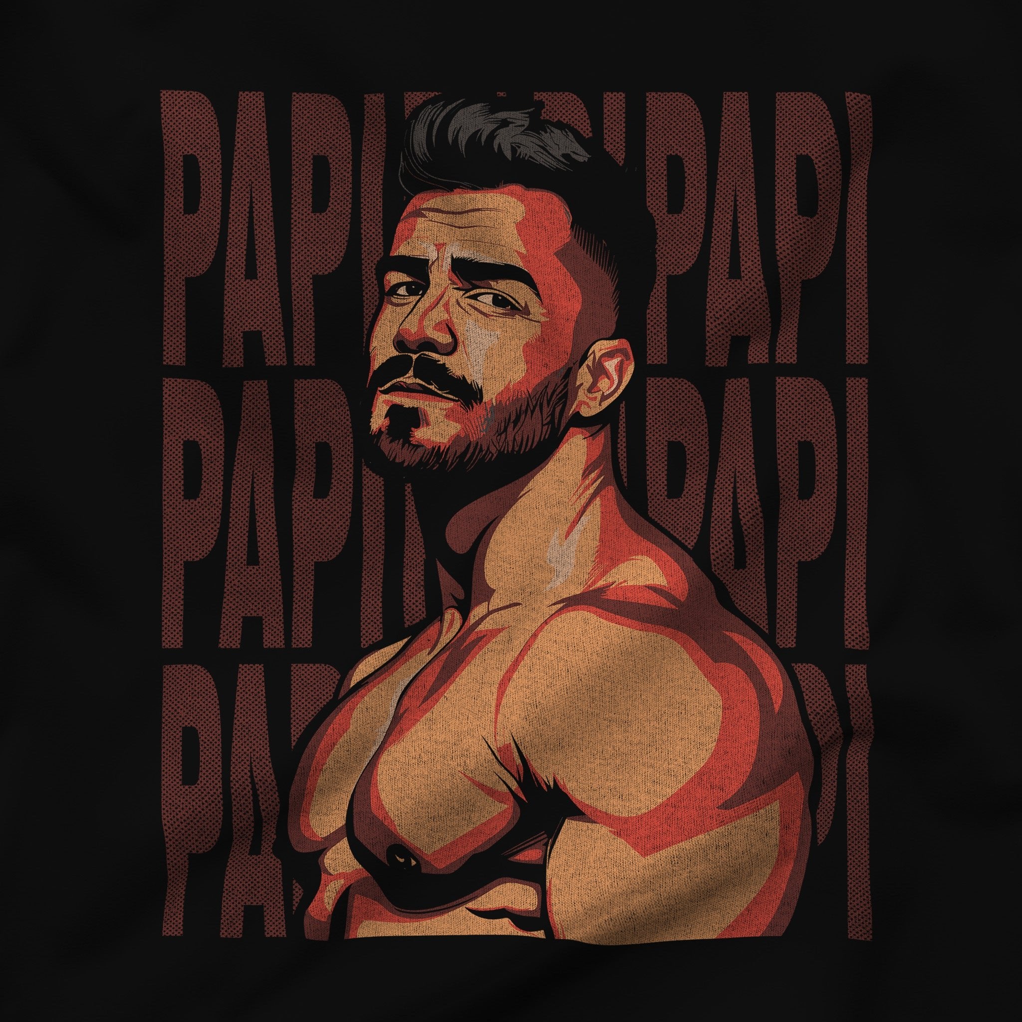 Papi Power Tank – Flaunt Your Confidence - Hunky Tops #color_Black