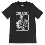 Pizza & Play Muscle Tee – Slice of Seduction - Hunky Tops #color_Black