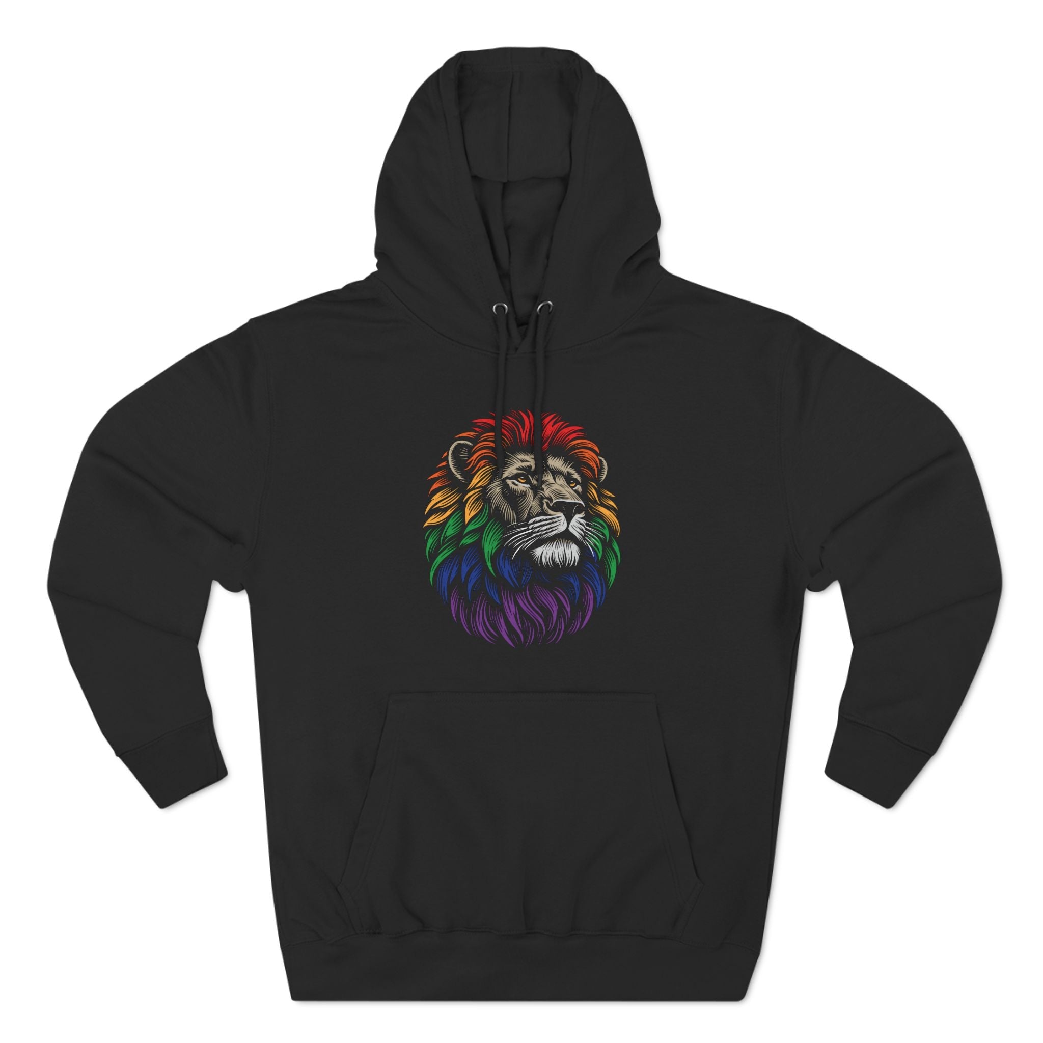 Pride Lion Premium Hoodie - Hunky Tops #color_Black