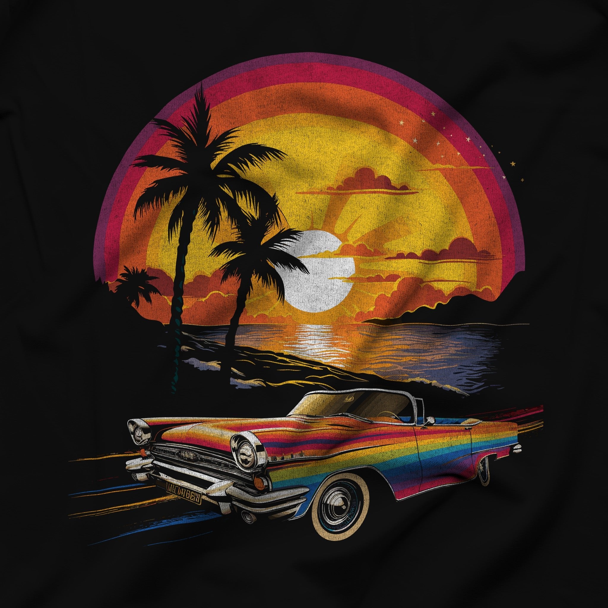 Pride Ride Tee – A Vibrant Celebration of Love and Freedom - Hunky Tops #color_Black