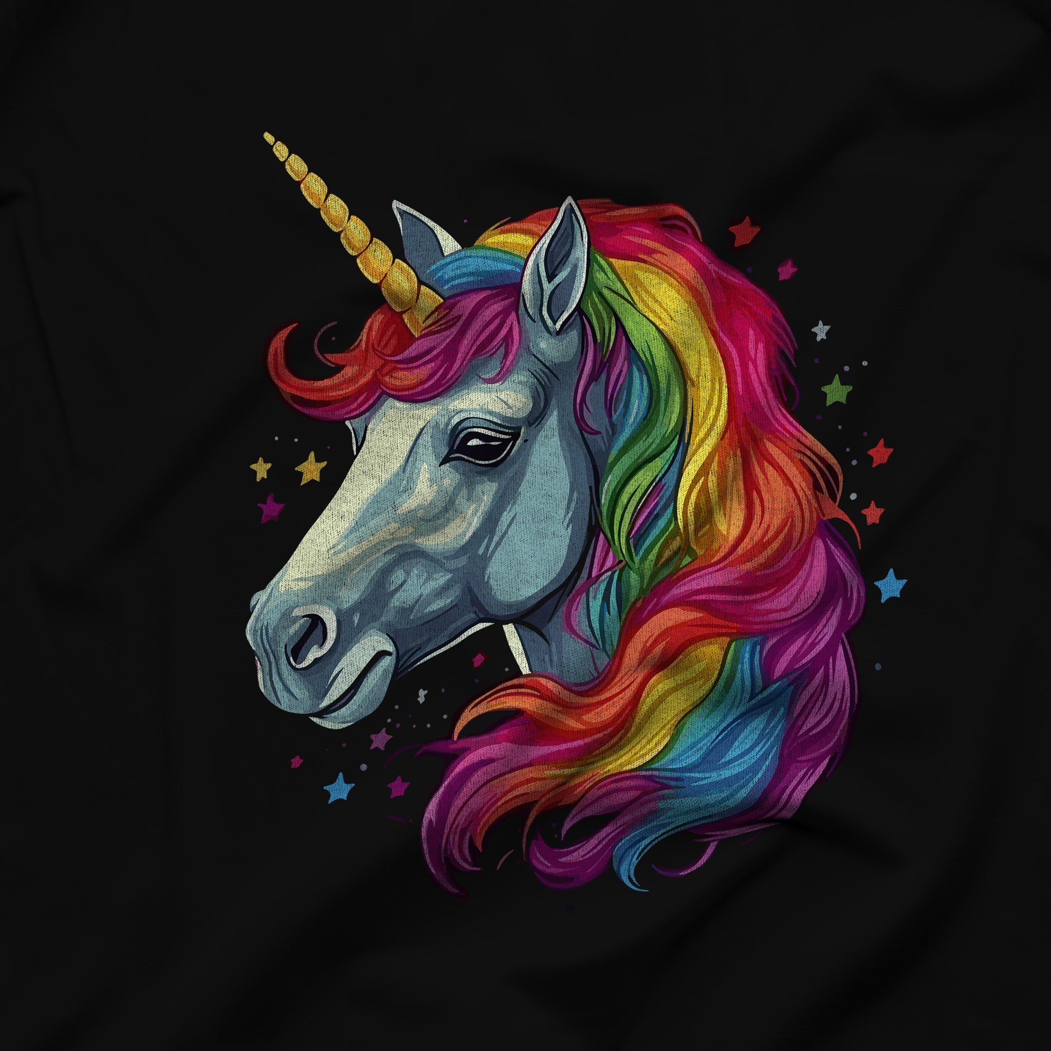 Rainbow Unicorn Pride T-Shirt - LGBTQ+ Symbol of Magic & Freedom - Hunky Tops #color_Black