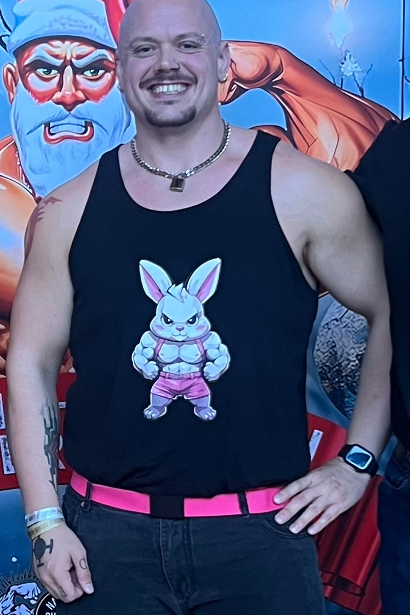 roringstrength wearing Hunky Tops