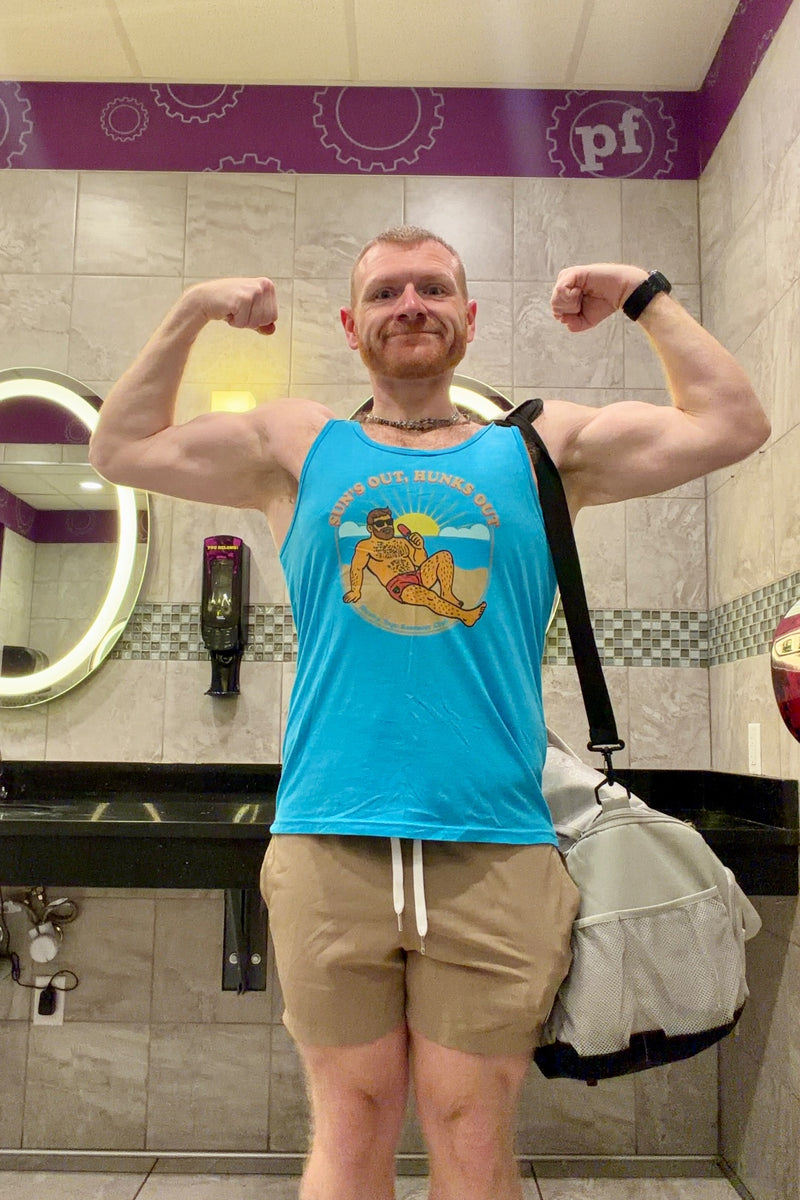 lucky_finz wearing Hunky Tops