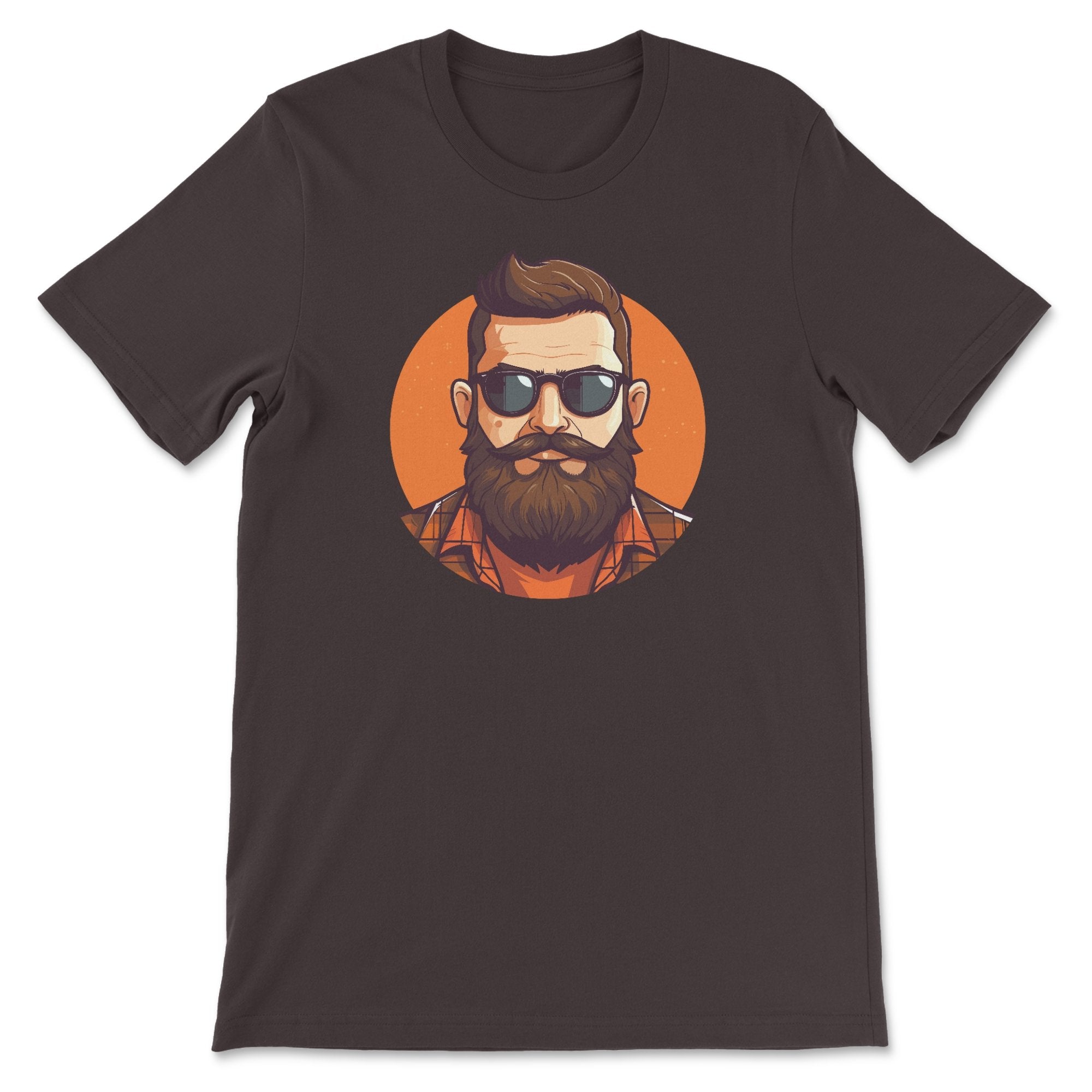 Bearded Lumberjack in Glasses T-Shirt - Rustic Charm - Hunky Tops