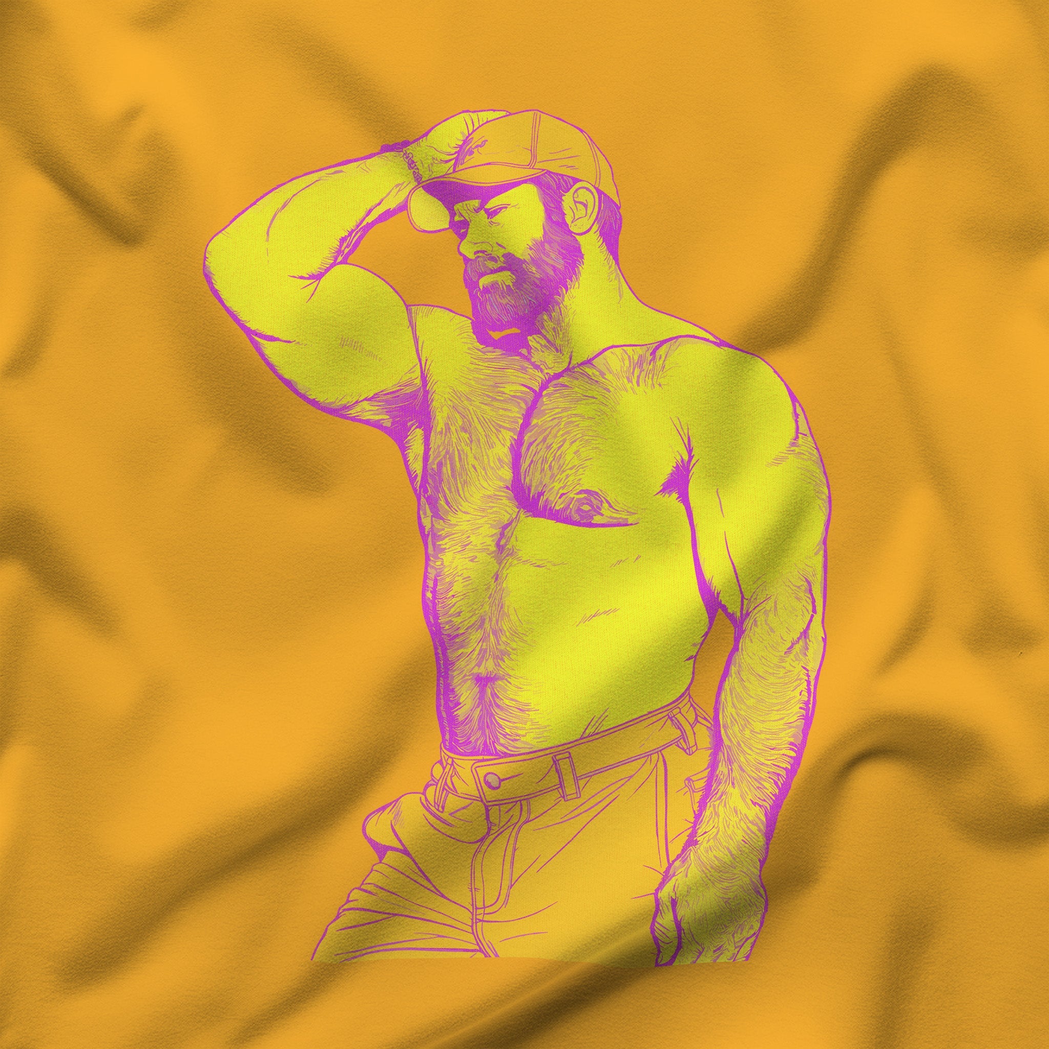 Dad Bod Lookout Tee – Embrace Your Horizon - Hunky Tops #color_Gold