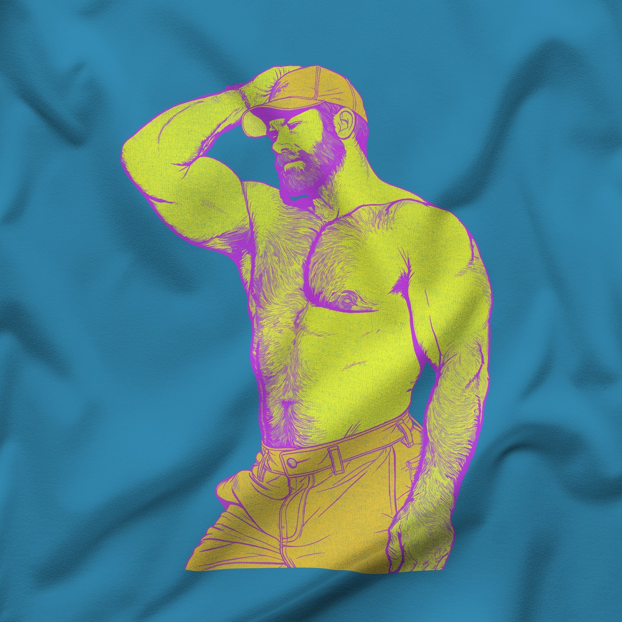 Dad Bod Lookout Tee – Embrace Your Horizon - Hunky Tops #color_Aqua