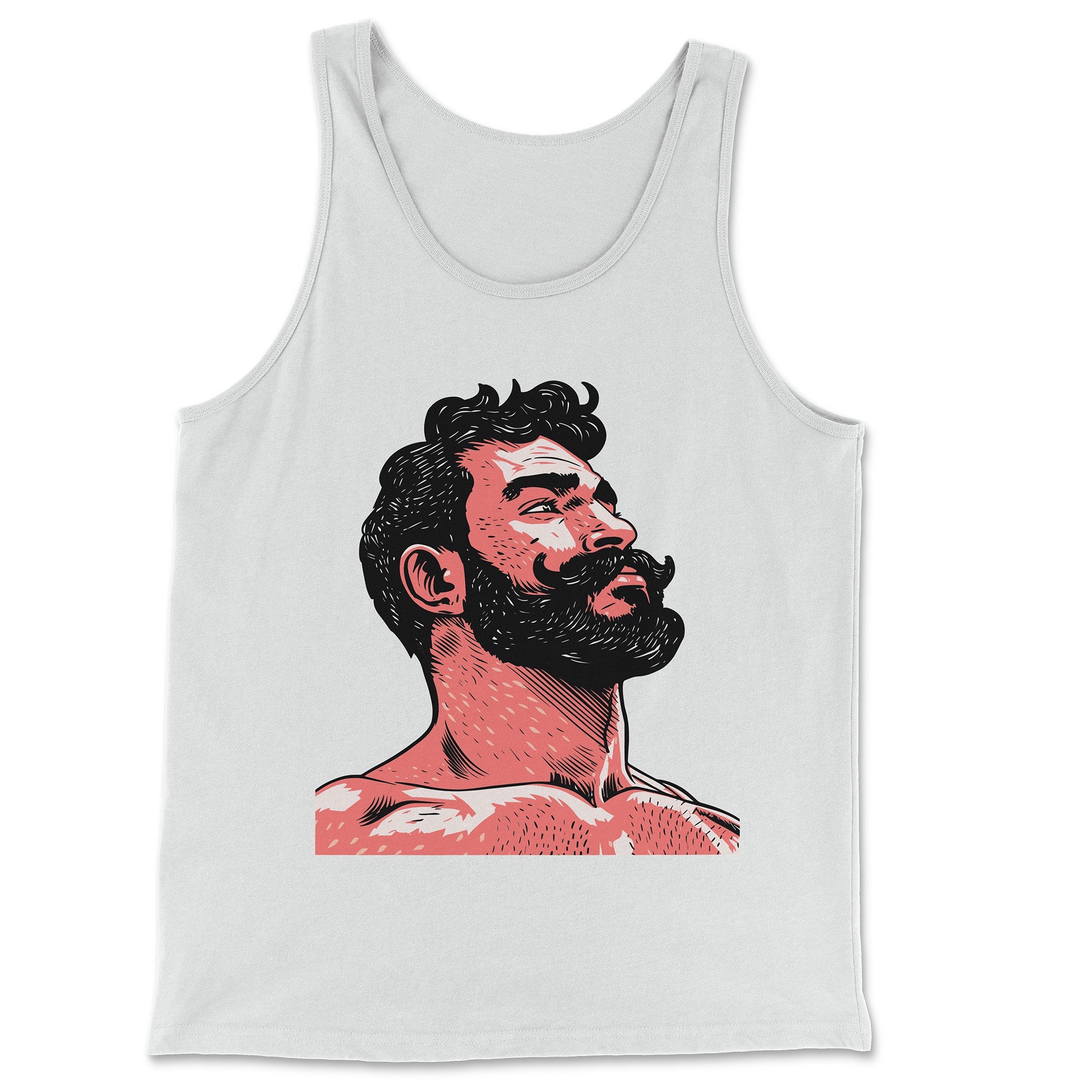 "Eternal Hope" Inspirational Man Tank Top - Hunky Tops #color_White