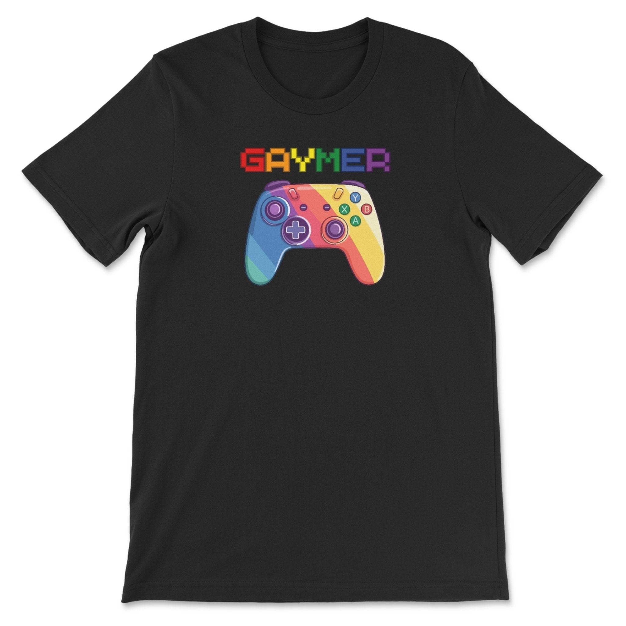 GAYMER T-Shirt - Hunky Tops #color_Black