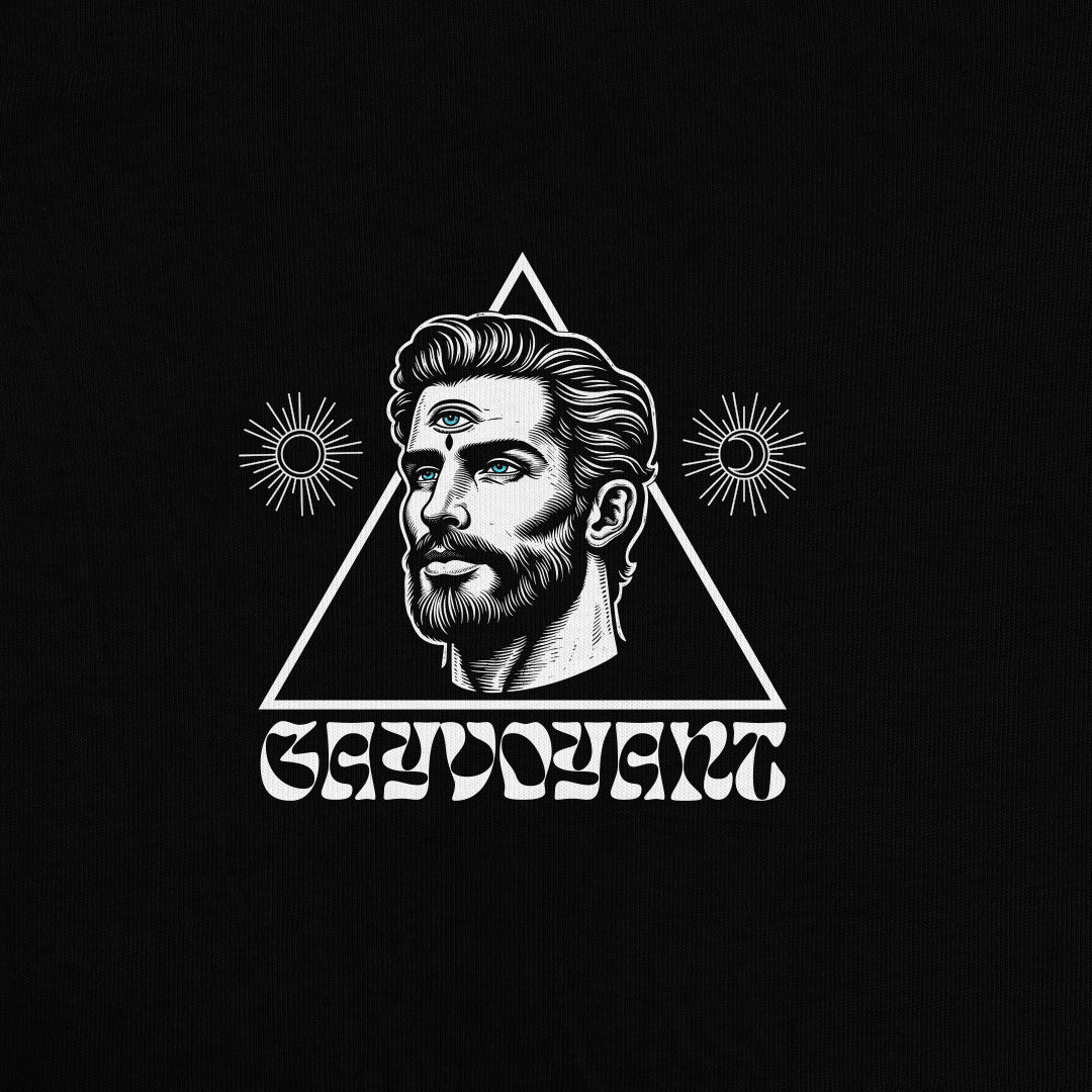 Gayvoyant Vision Tee – Sight Beyond Sight - Hunky Tops #color_Black