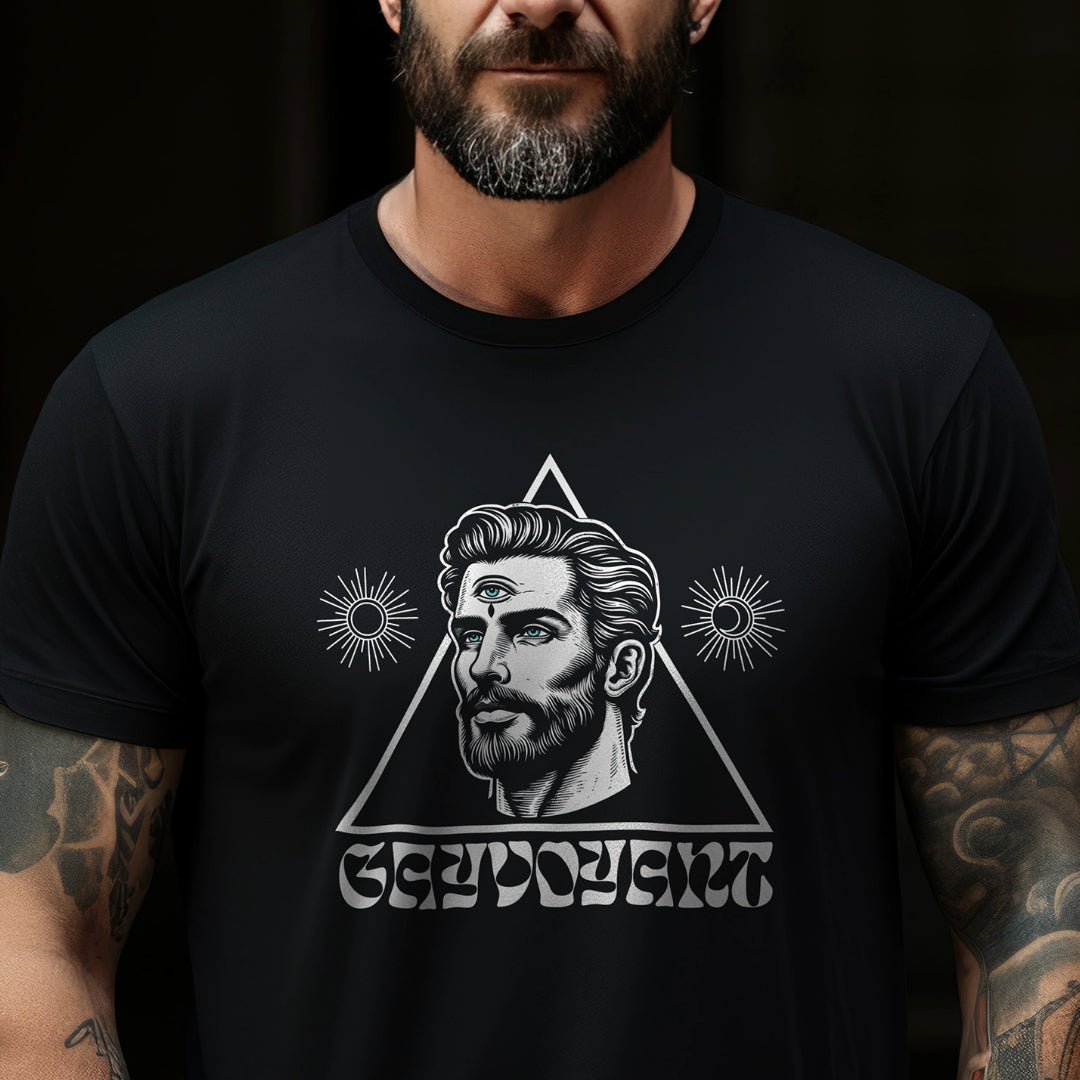 Gayvoyant Vision Tee – Sight Beyond Sight - Hunky Tops #color_Black