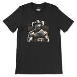 "Hairy Cowboy T-Shirt" - Unleash Your Wild Side - Hunky Tops #color_Black