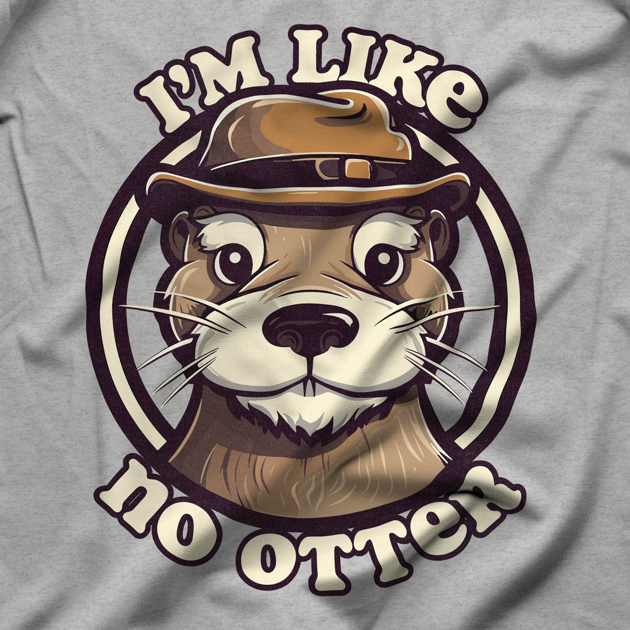 "I'm Like No Otter" T-Shirt - Hunky Tops #color_Athletic Heather