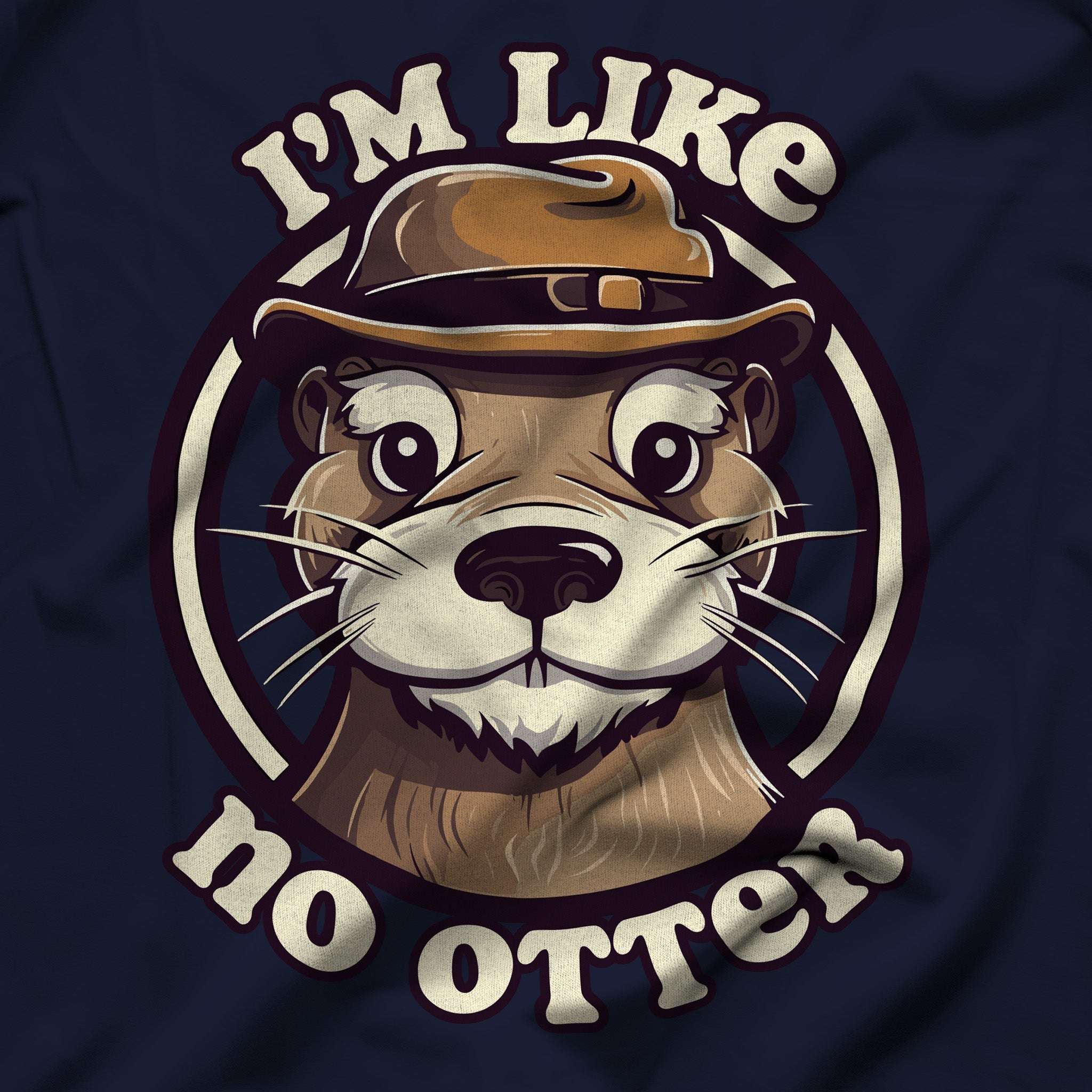 "I'm like no otter" Tank Top - Embrace Your Otter Pride - Hunky Tops #color_Navy
