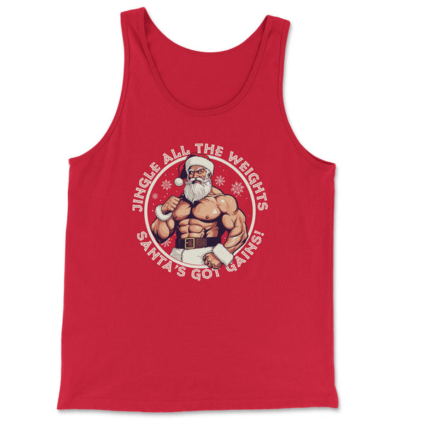 "Jingle All The Weights: Santa's Got Gains" Holiday Tank Top