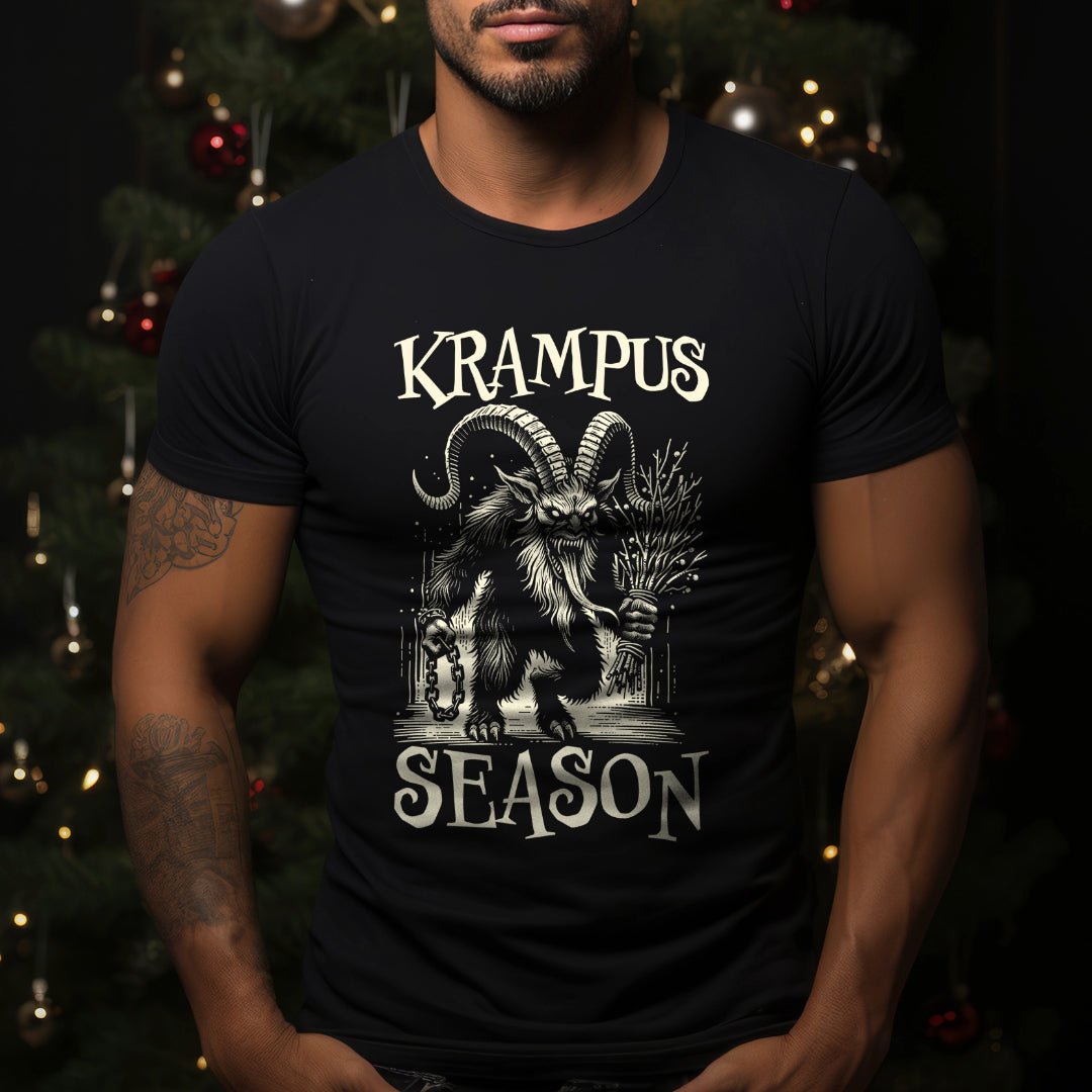"Krampus Season" T-Shirt - Hunky Tops #color_Black
