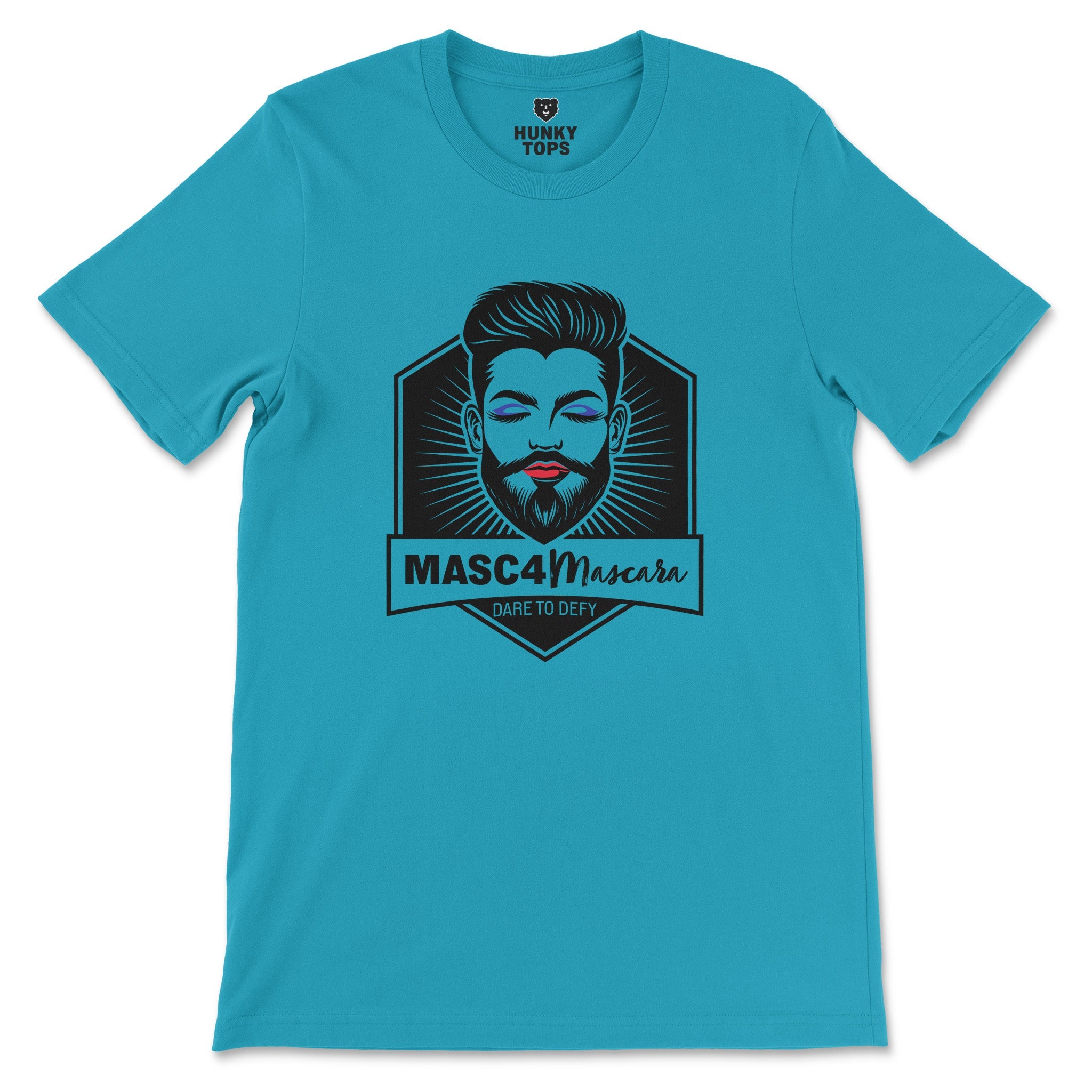 MASC4Mascara Tee – Boldly Challenge the Norms - Hunky Tops #color_Aqua